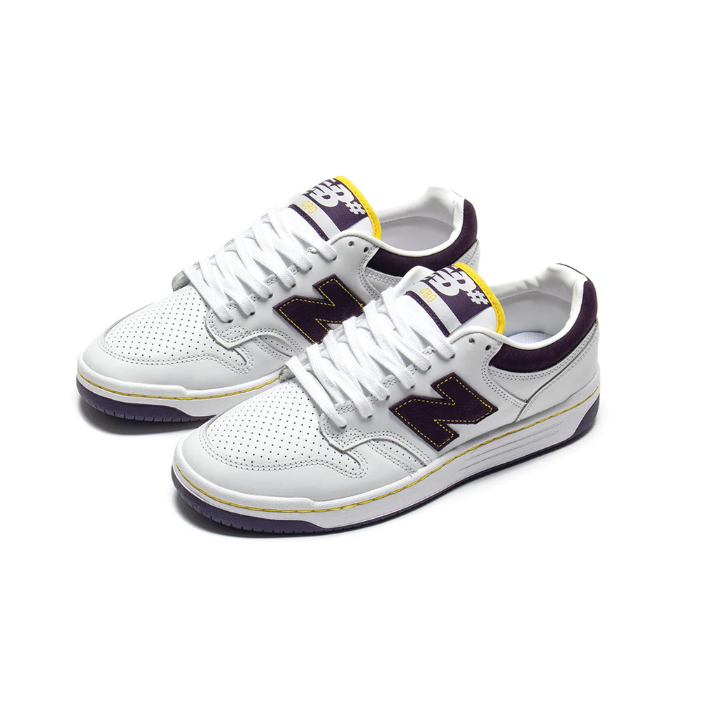 NEW BALANCE NUMERIC 480- WHITE/ PURPLE