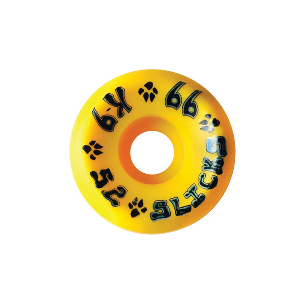 DOGTOWN SLICK WHEELS 52MM X 99A LEMON DROP YELLOW