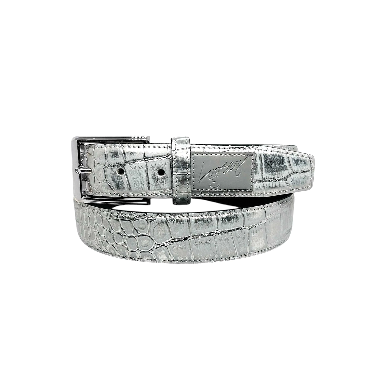 LOOSEY SIVER SURFER CROC BELT