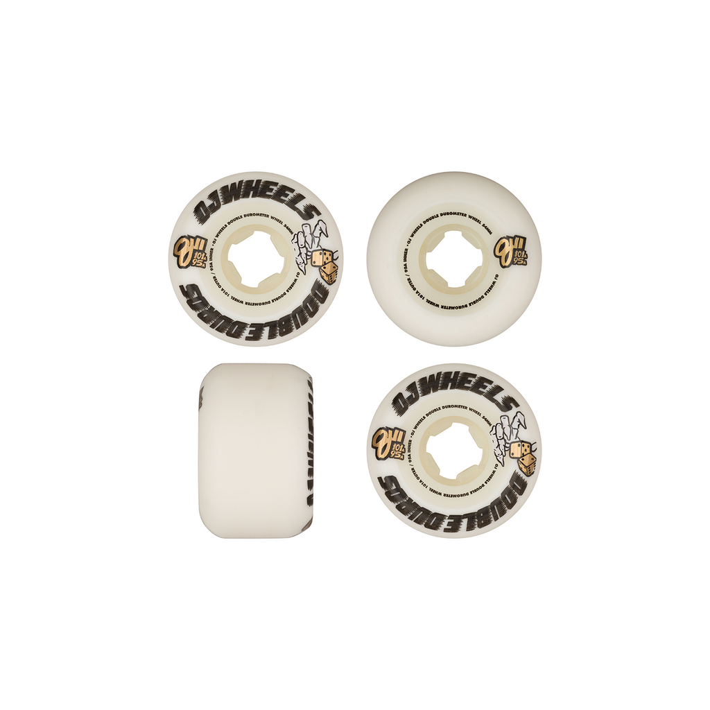 OJ WHEELS DOUBLE DURO WHITE MINI COMBO 54MM