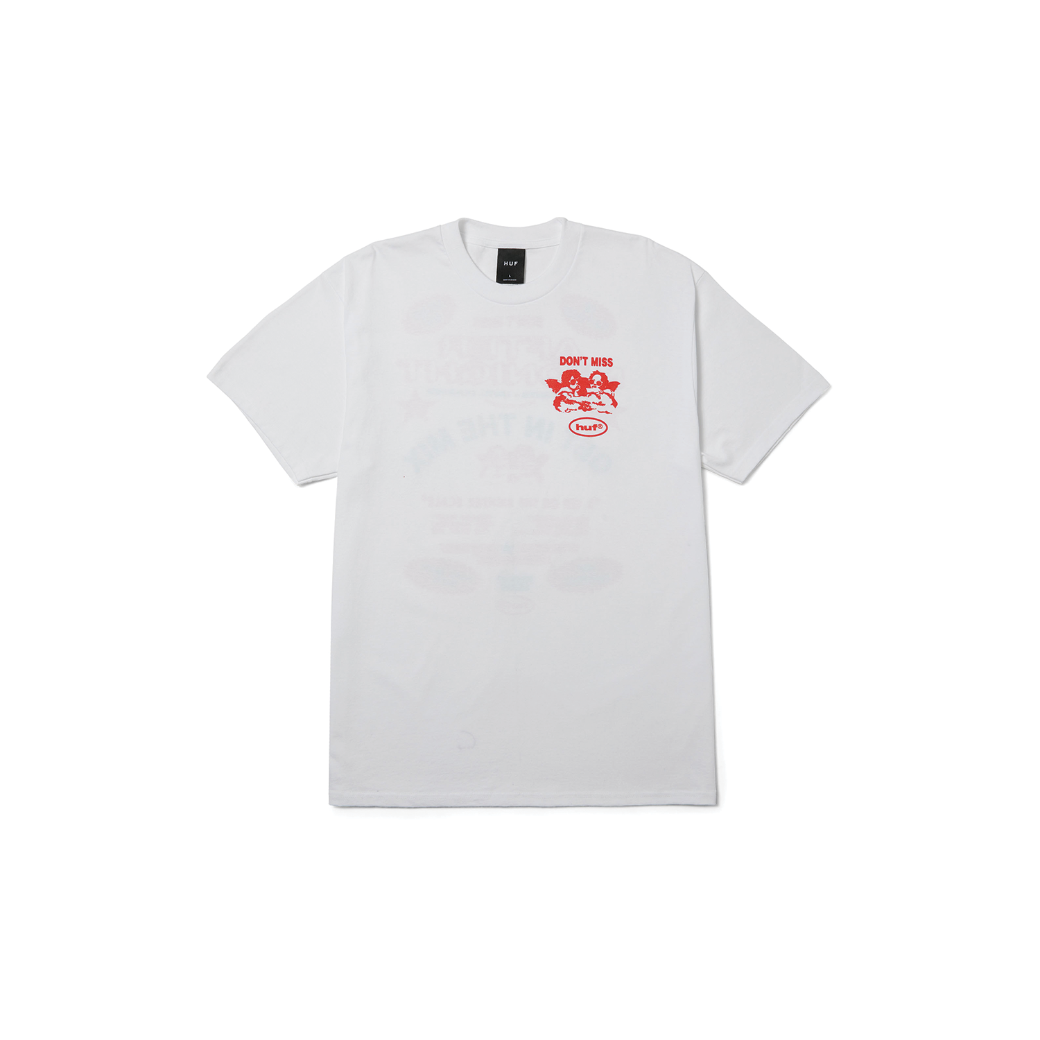 HUF AFTER MIDNIGHT TEE WHITE