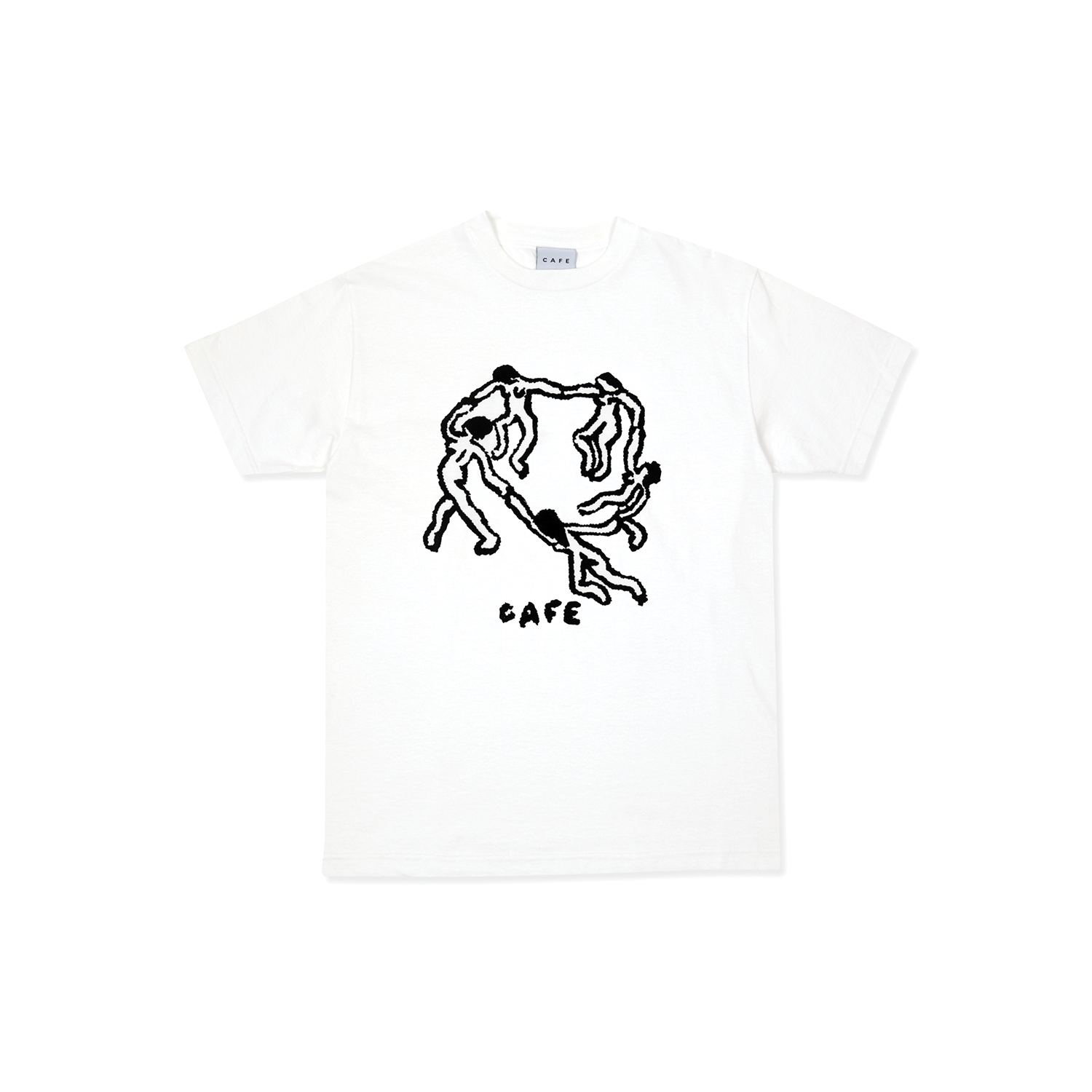 CAFE SKATEBOARDS DANCE CIRCLE TEE