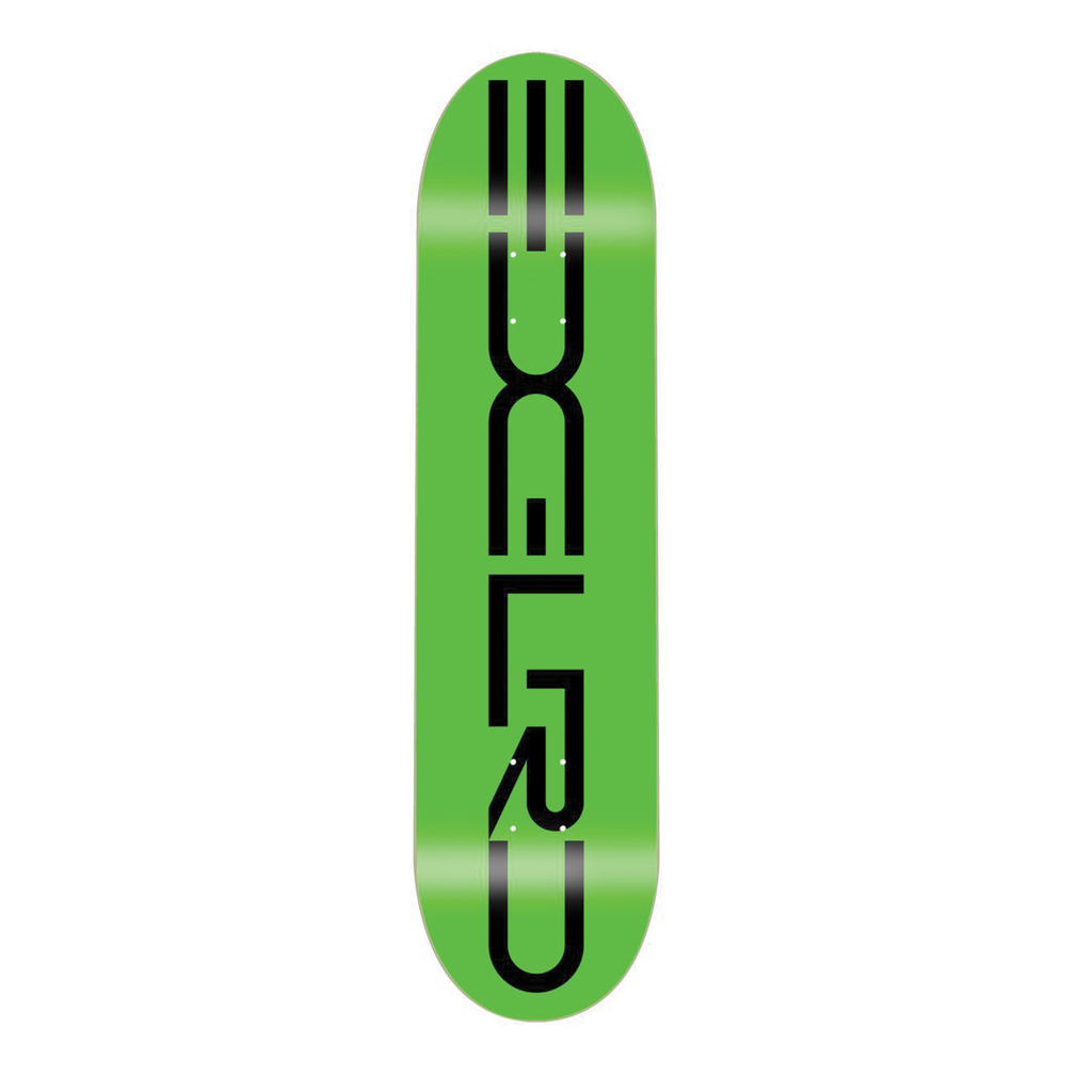 EDGLRD SKATEBOARD TECH SCRIPT GREEN/BLACK 8.5 DECK