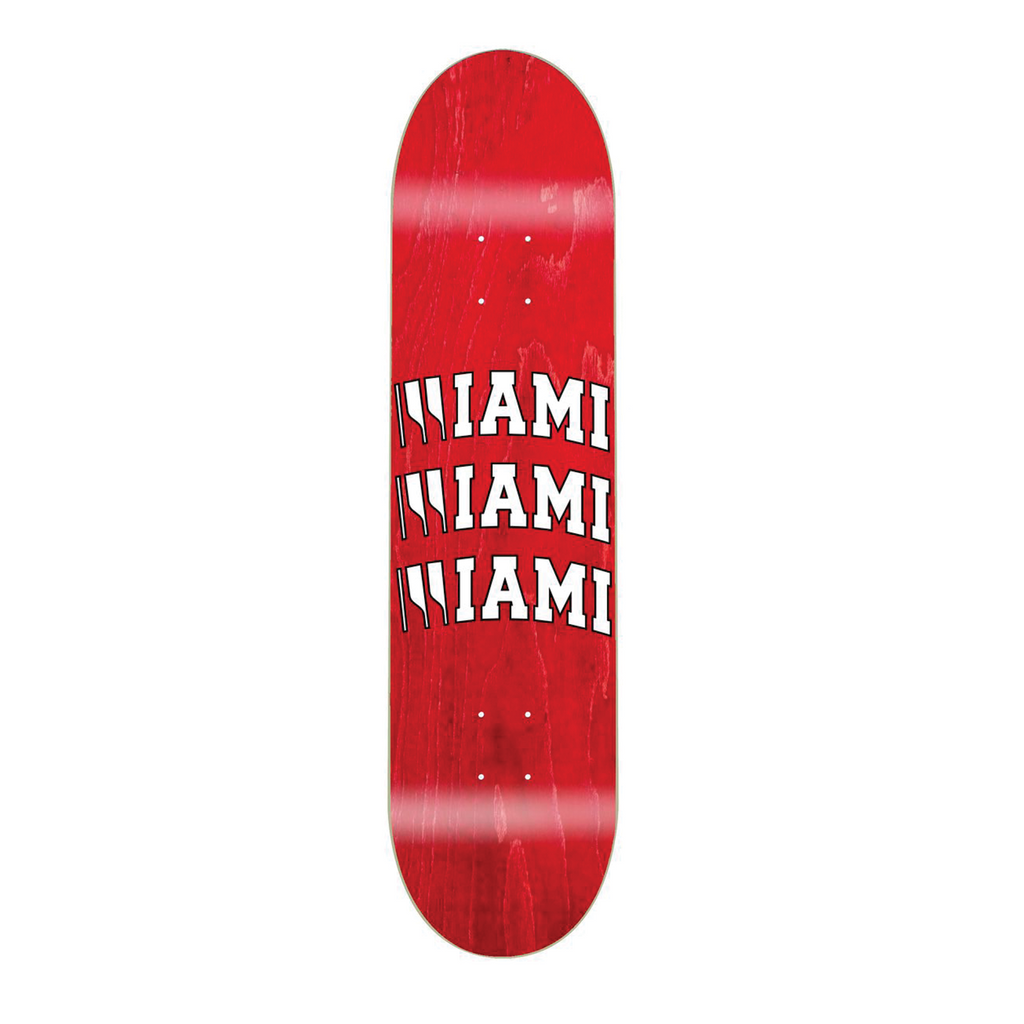 EDGLRD SKATEBOARD MIAMI RED 8.75 DECK