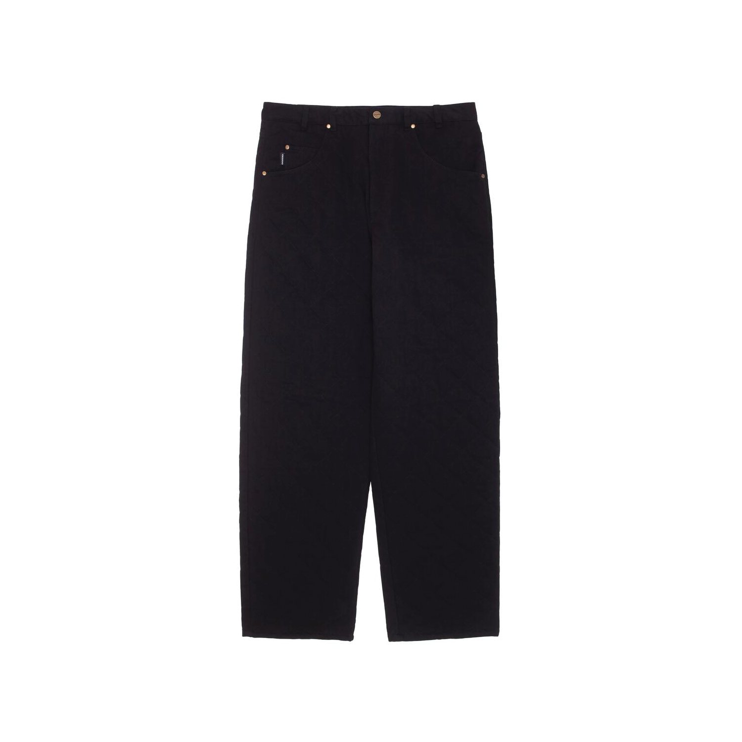 GX1000 BAGGY QUILTED PANT- BLACK