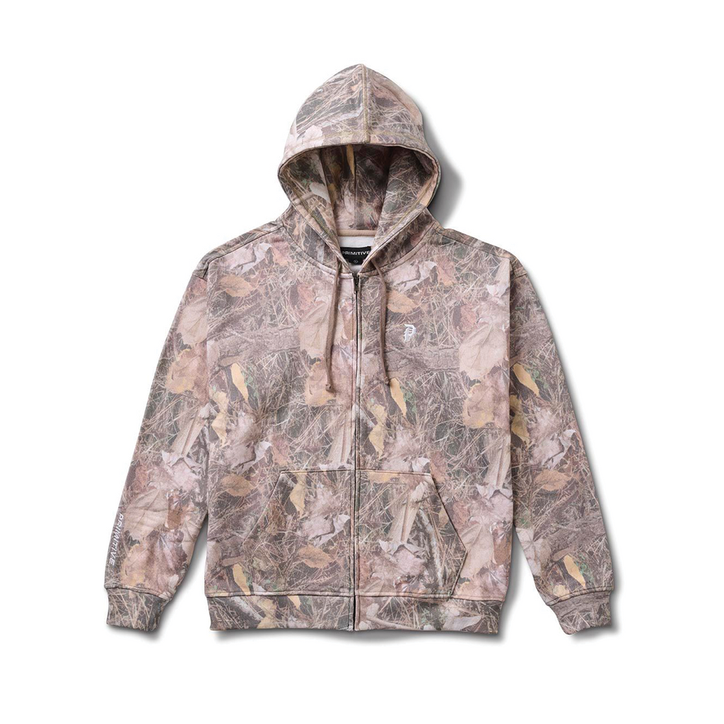 PRIMITIVE SKATEBOARD DIRTY P ZIP HOODIE CAMO