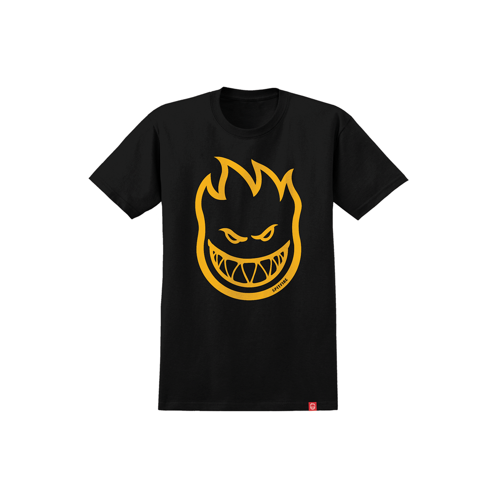 SPITFIRE YOUTH SHORT SLEEVE BIGHEAD SHIRT BLACK/GOLD