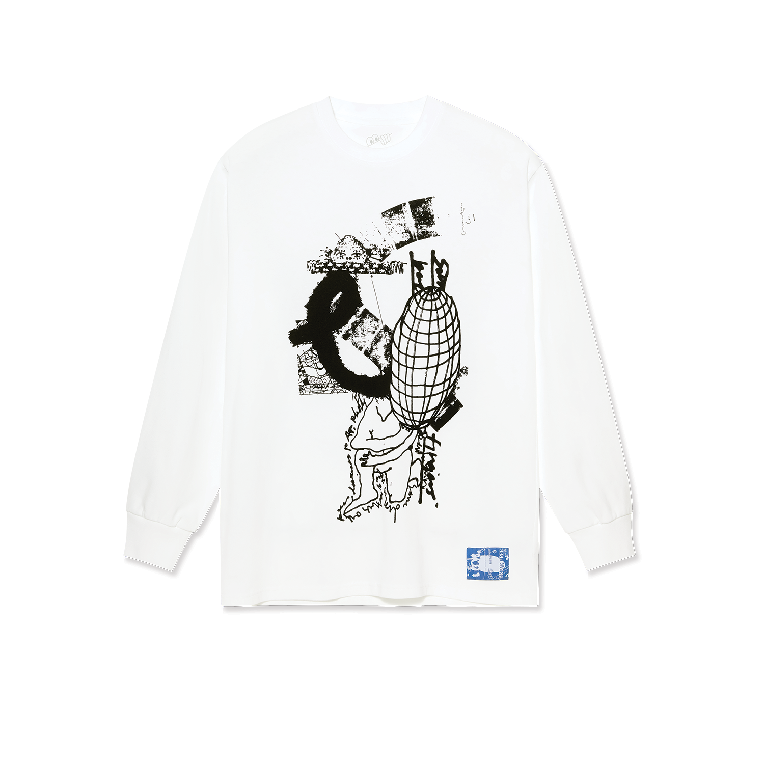 LAST RESORT EXPANDO LS TEE (WHITE/BLACK)