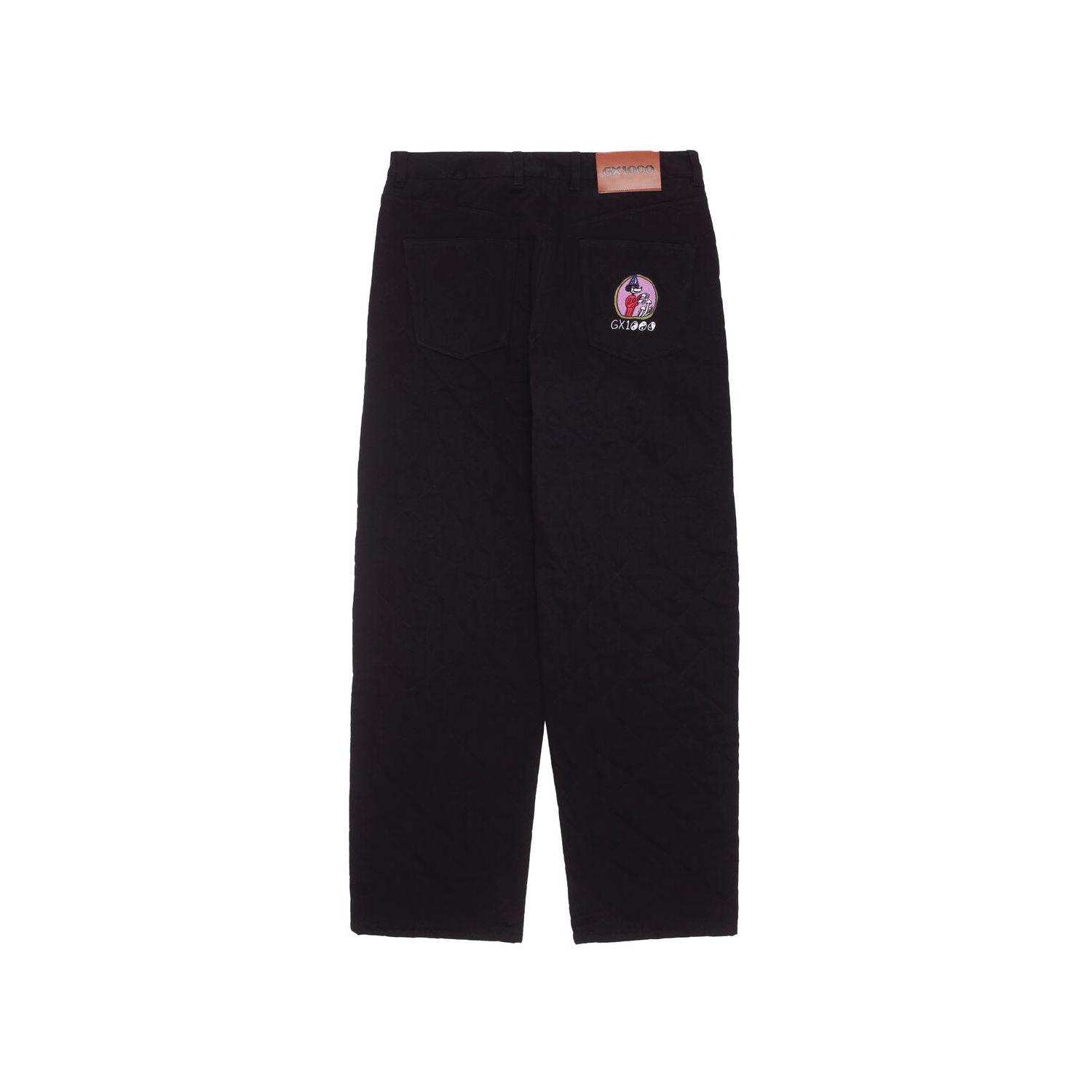 【GX1000】BAGGY PANT Black Wash GX1000 BAGGY QUILTED PANT- BLACK