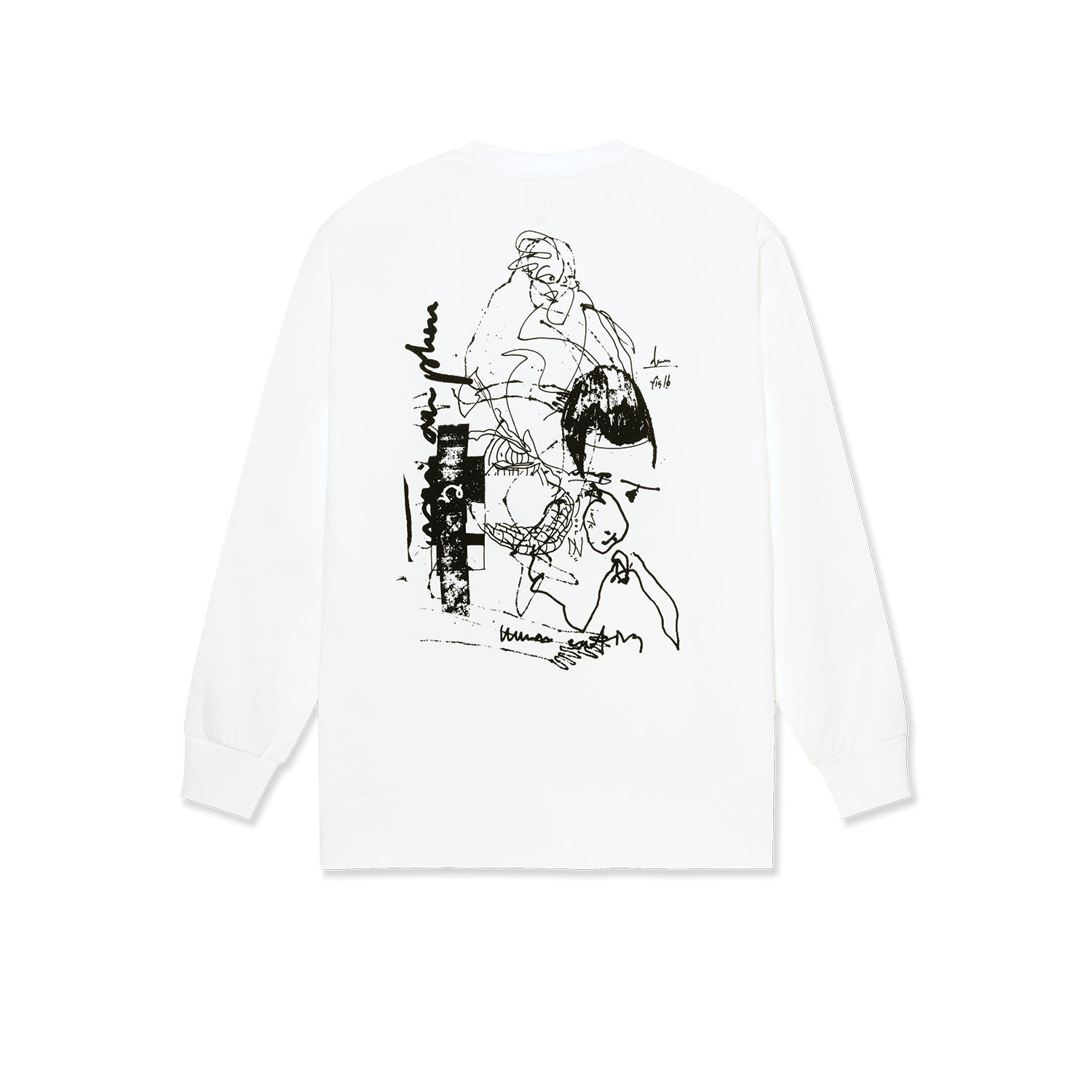 LAST RESORT EXPANDO LS TEE (WHITE/BLACK)
