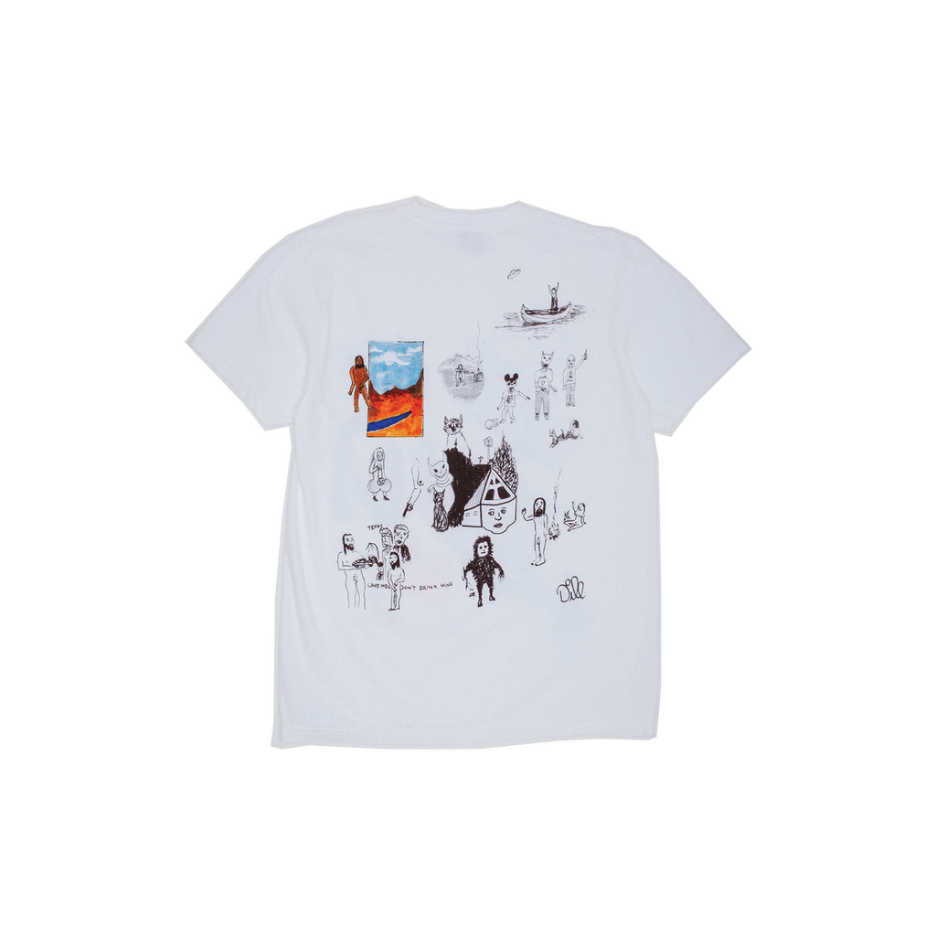 Fucking Awesome Dill Drawings T Shirt - White