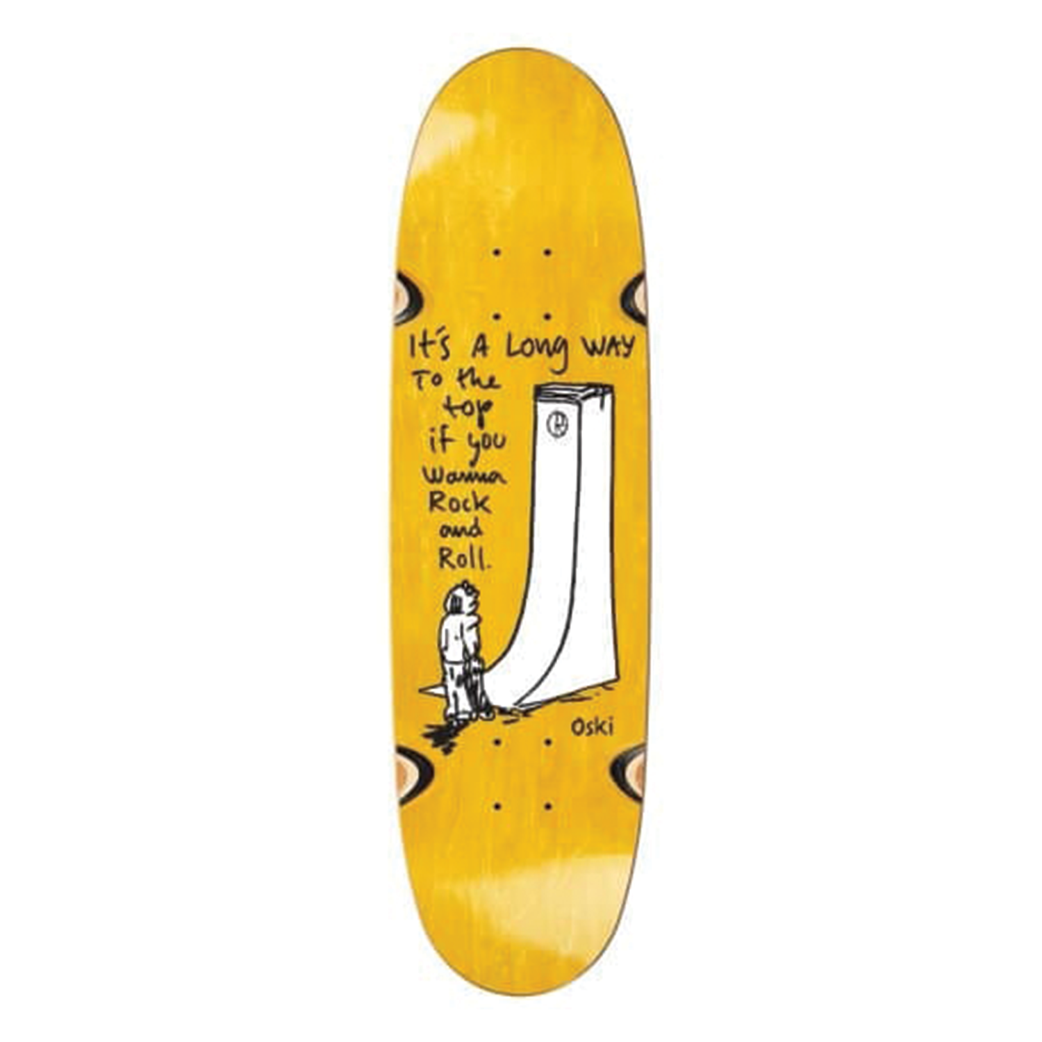POLAR SKATE CO OSKI ROCK N ROLL FOOTBALL SHAPED 8.75
