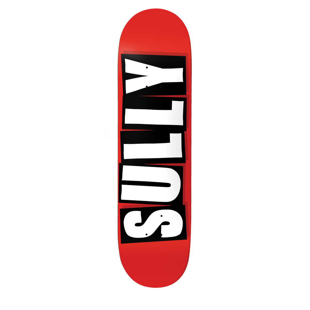 BAKER SKATEBOARD SULLY PRO MODEL BRAND LOGO 8.25 RED/WHITE