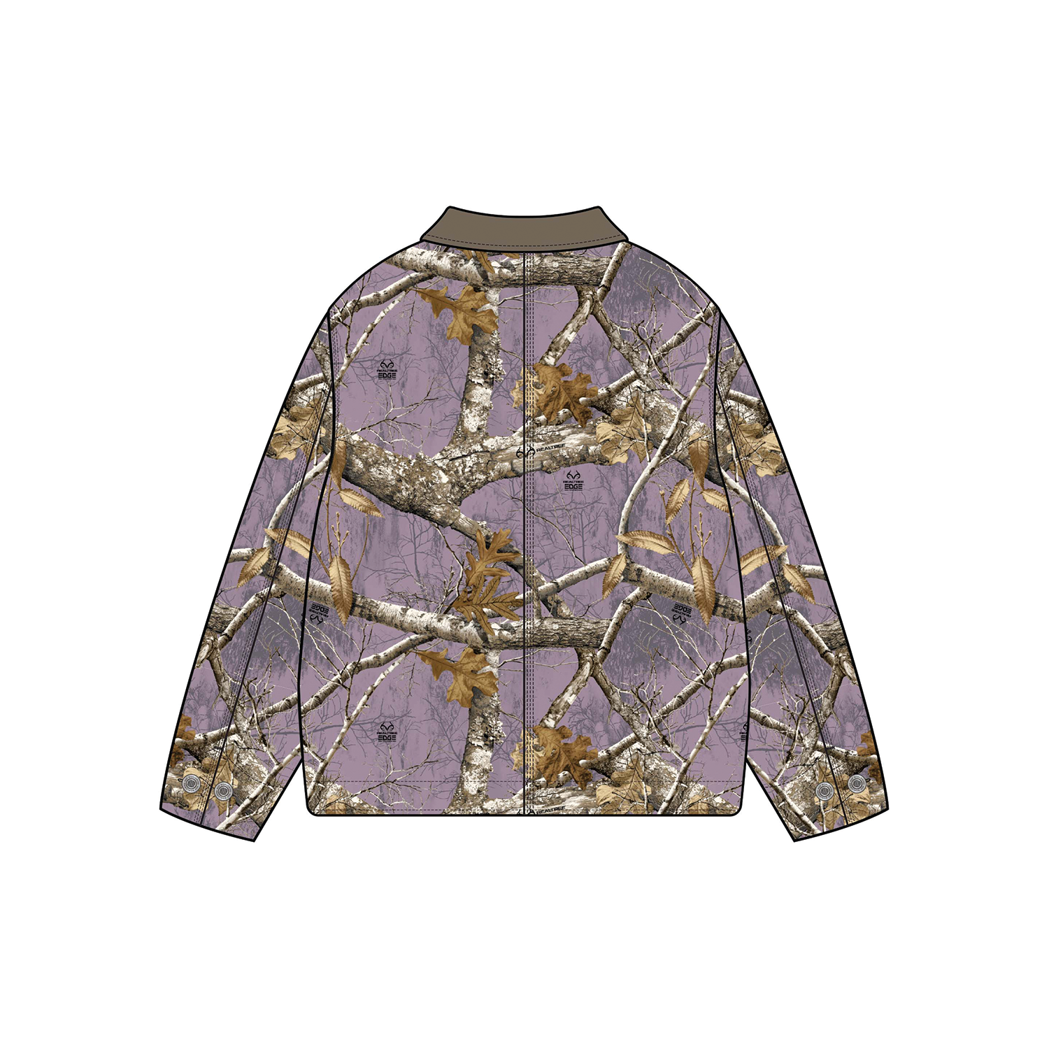 HUF X REALTREE MEGABLAST WORK JACKET LILAC