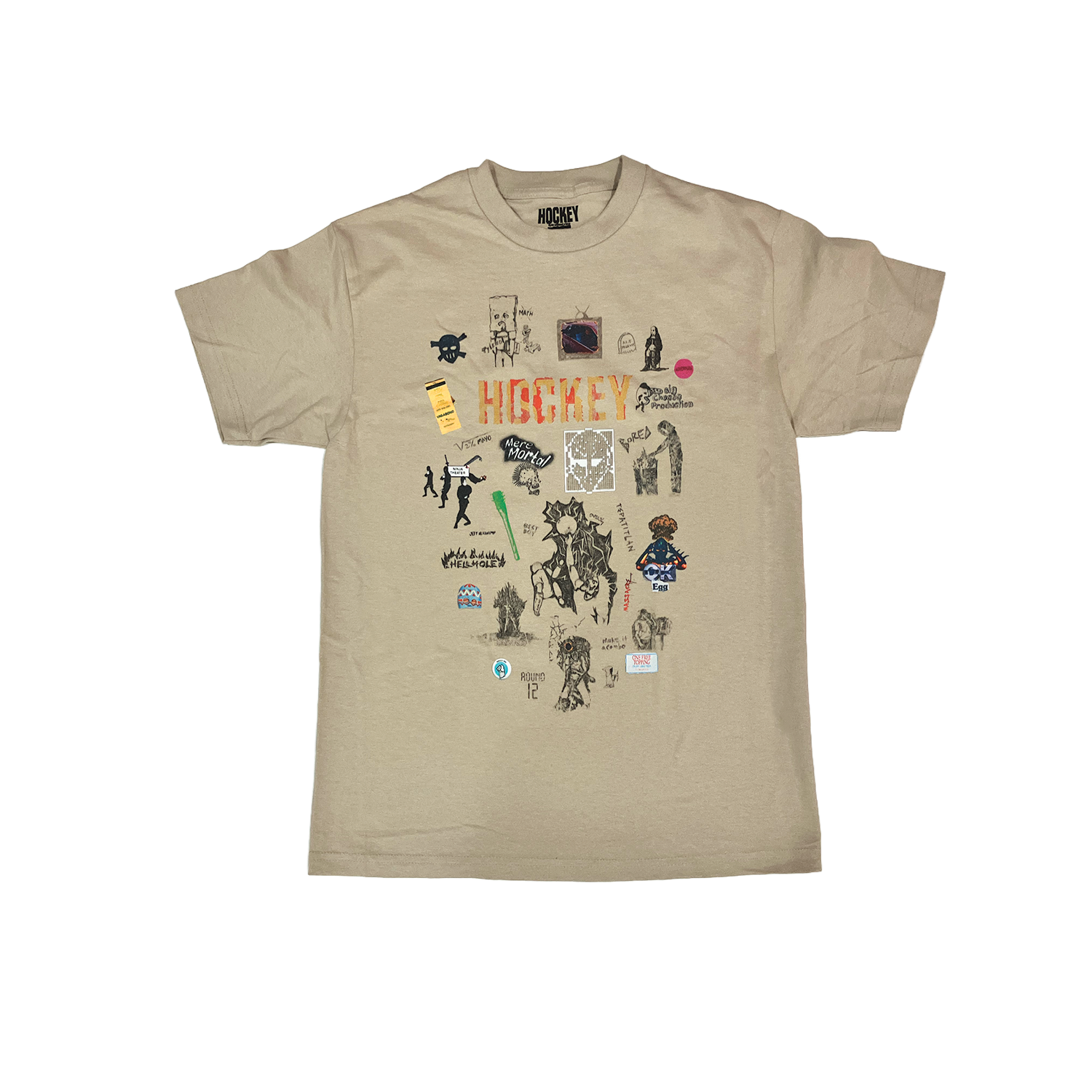 HOCKEY PAPER COVER TEE SAND