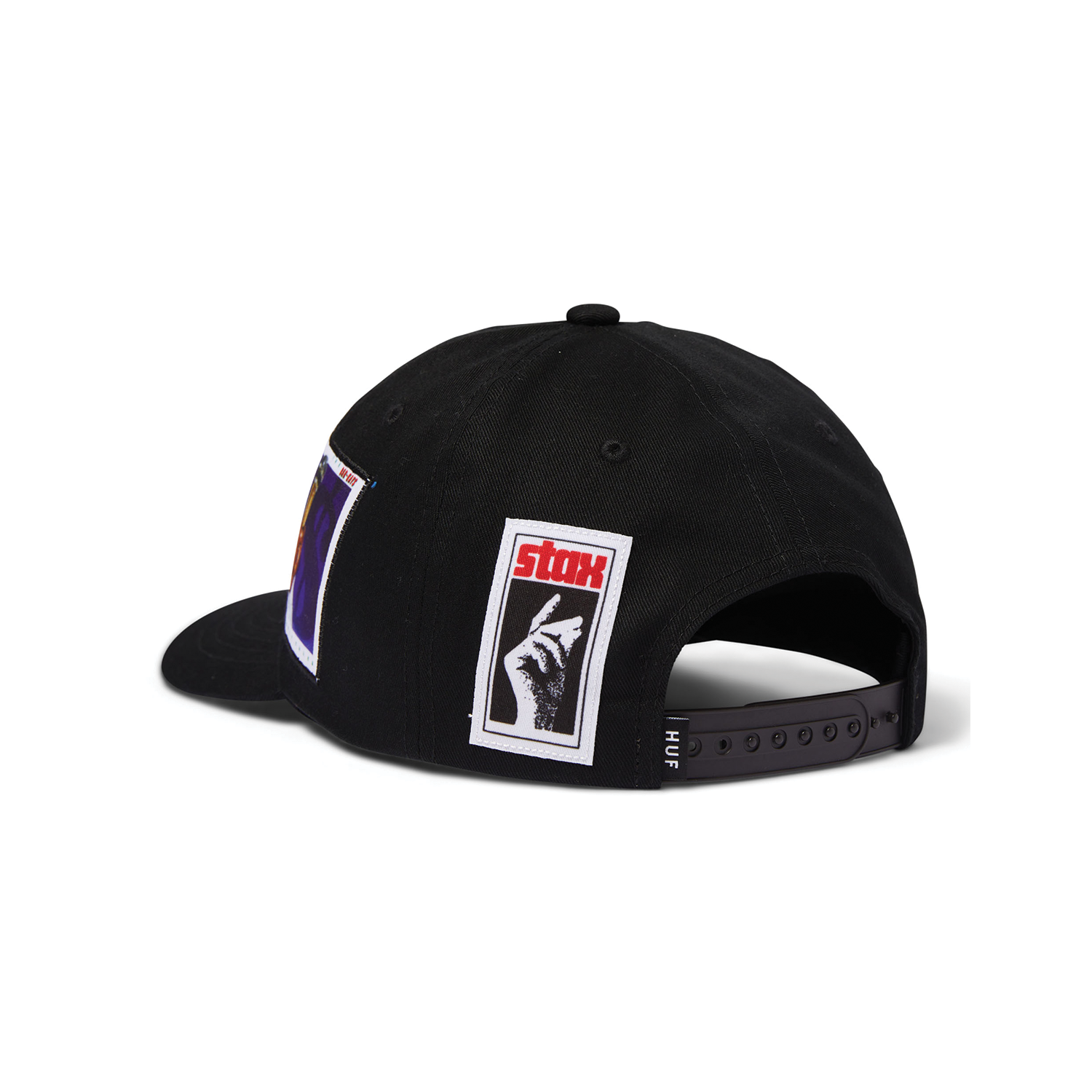 HUF STAX PATCHES SNAPBACK HAT BLACK