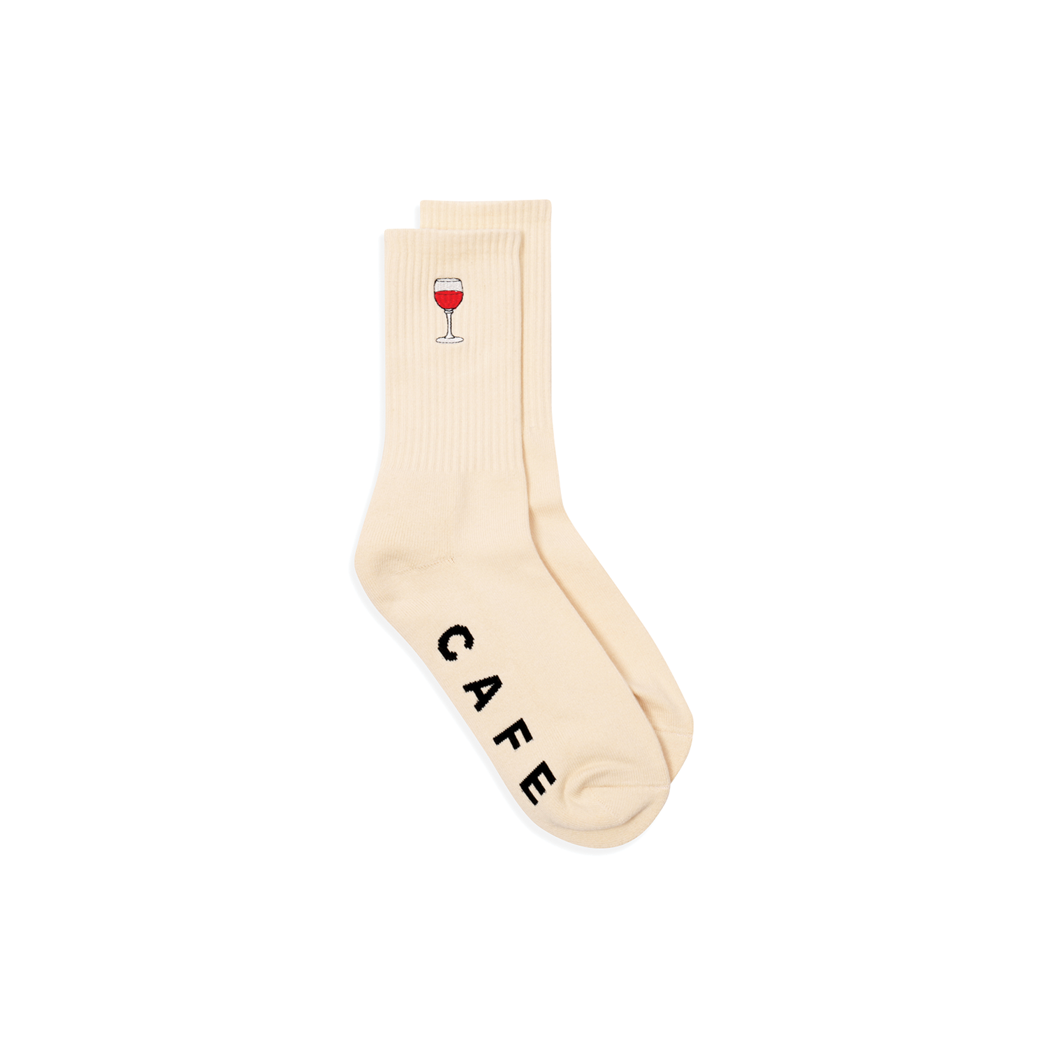 SKATEBOARD CAFE VINO SOCKS CREAM