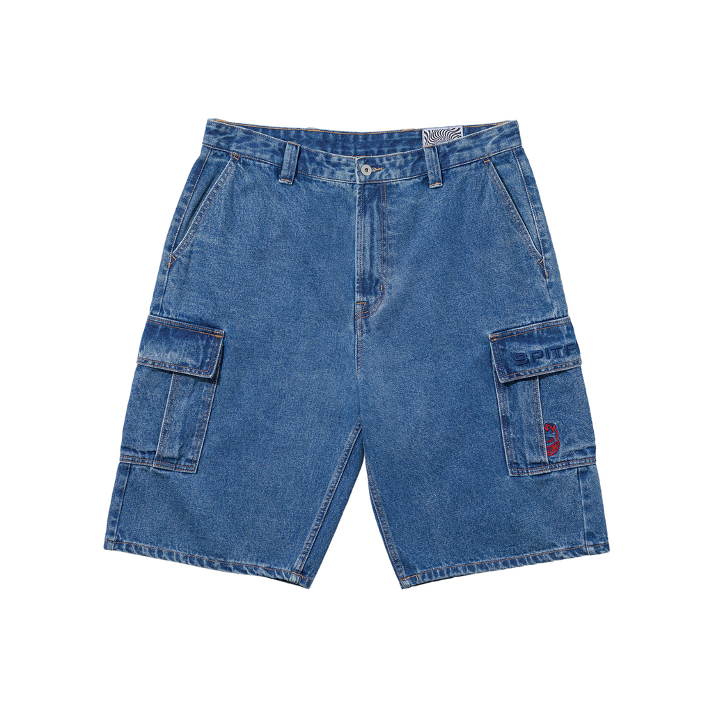 SPITFIRE WHEELS 87 DENIM CARGO SHORTS