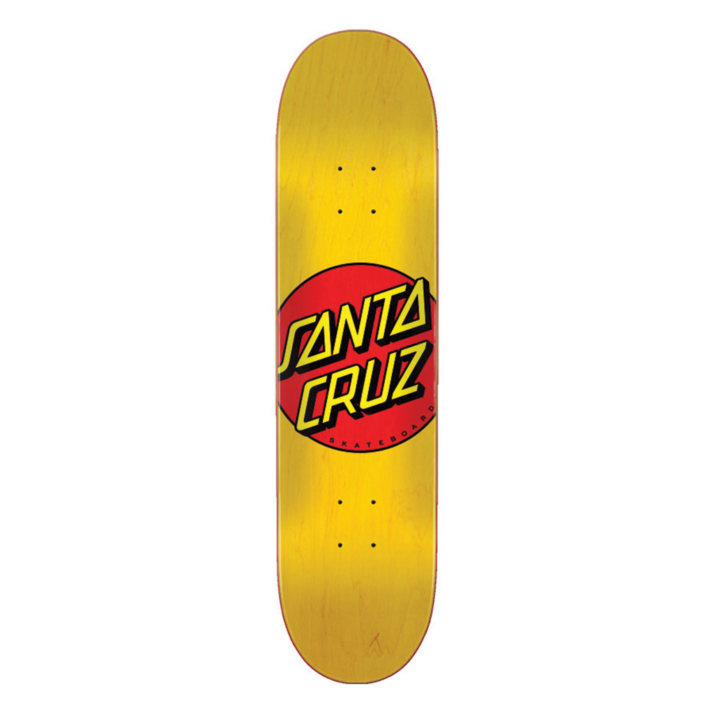 SANTA CRUZ DECK CLASSIC YELLOW DOT 7.75
