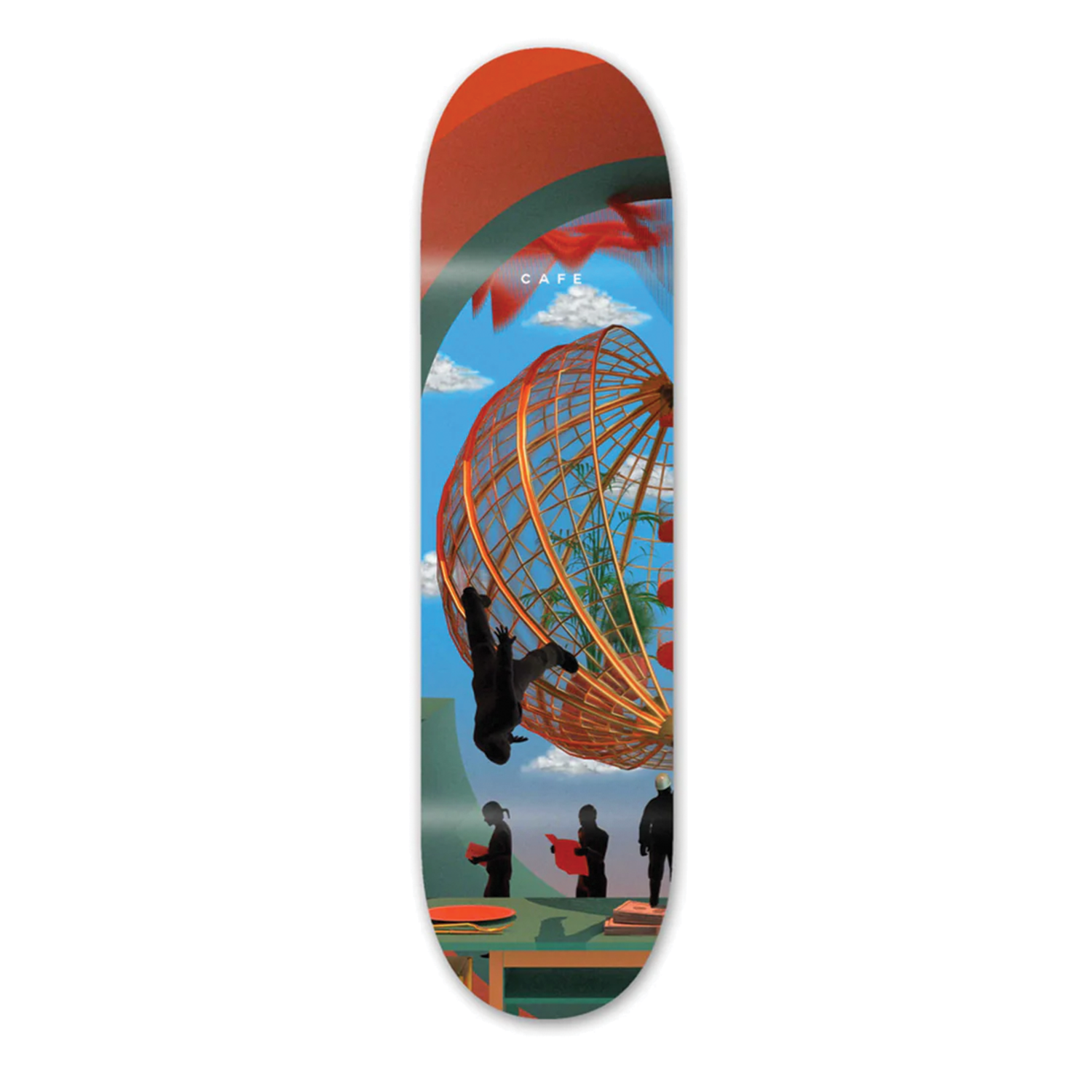 CAFE SKATEBOARDS MONOPOLY ONE DECK 8.0