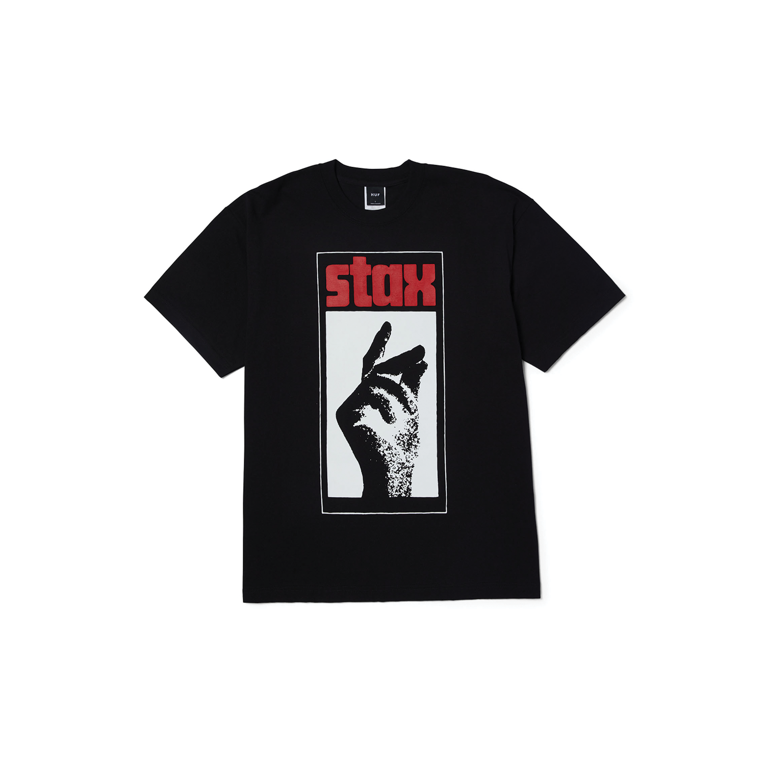 HUF WORLDWIDE STAX SNAP - S/S TEE - BLACK