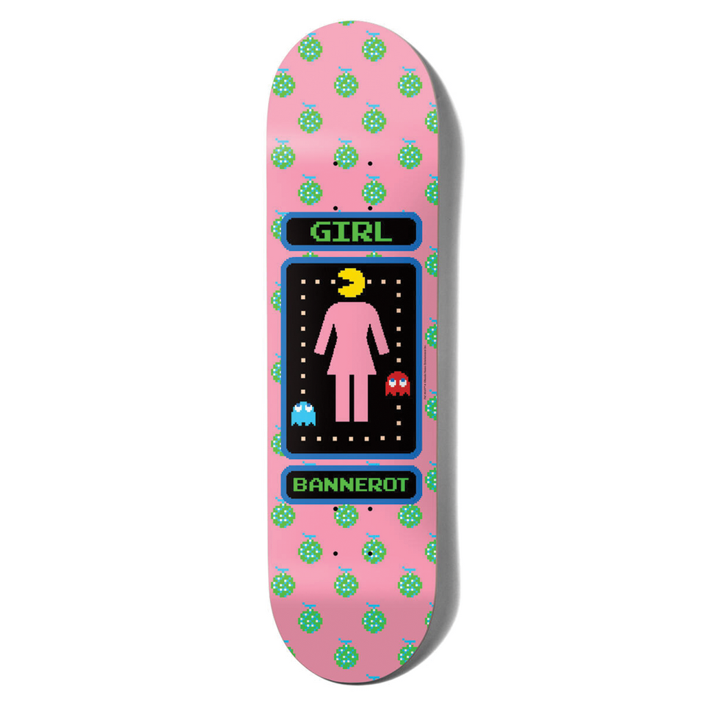 GIRL SKATEBOARD BANNEROT PAC-MAN DECK 8.5