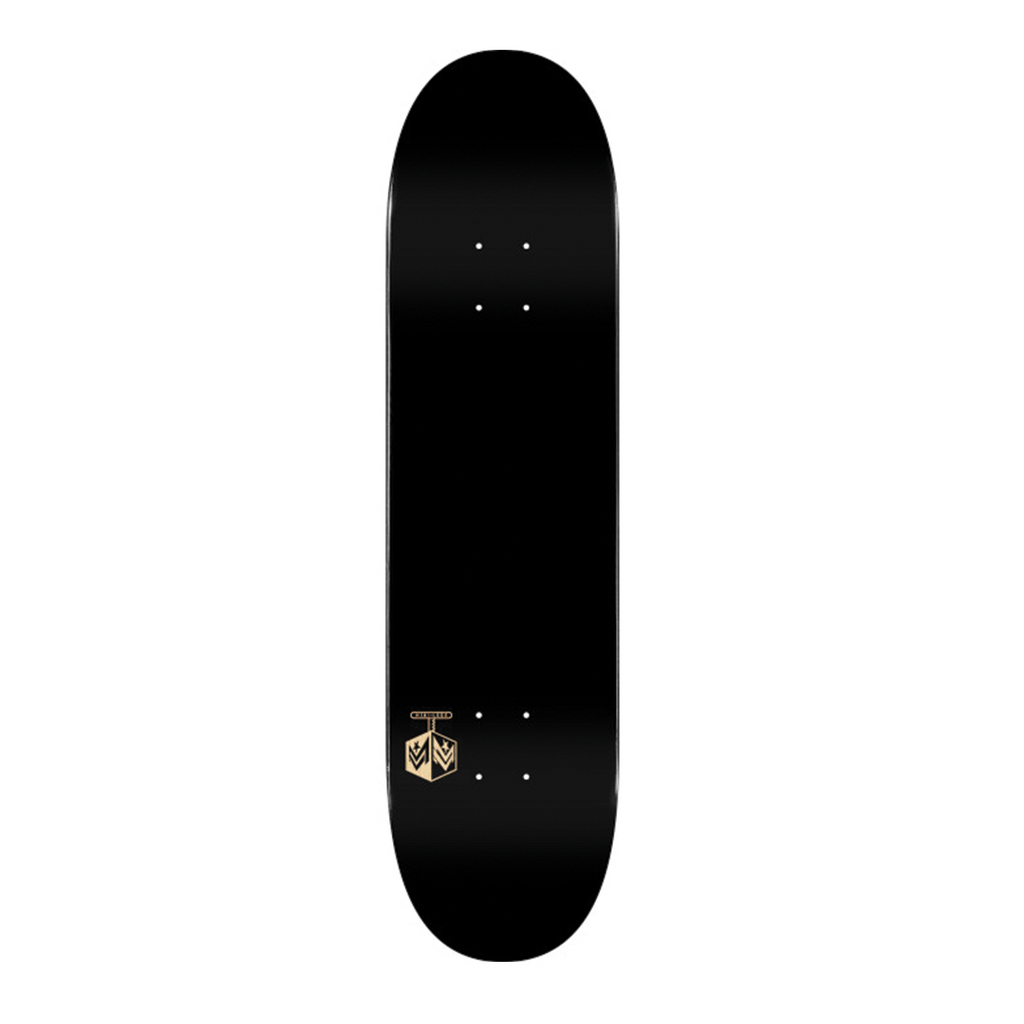 MINI LOGO DETONATOR "15" SKATEBOARD DECK SOLID BLACK