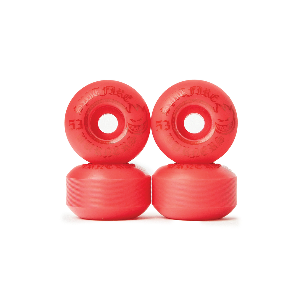 SPITFIRE 99D BURNERS RED SKATEBOARD WHEELS 53