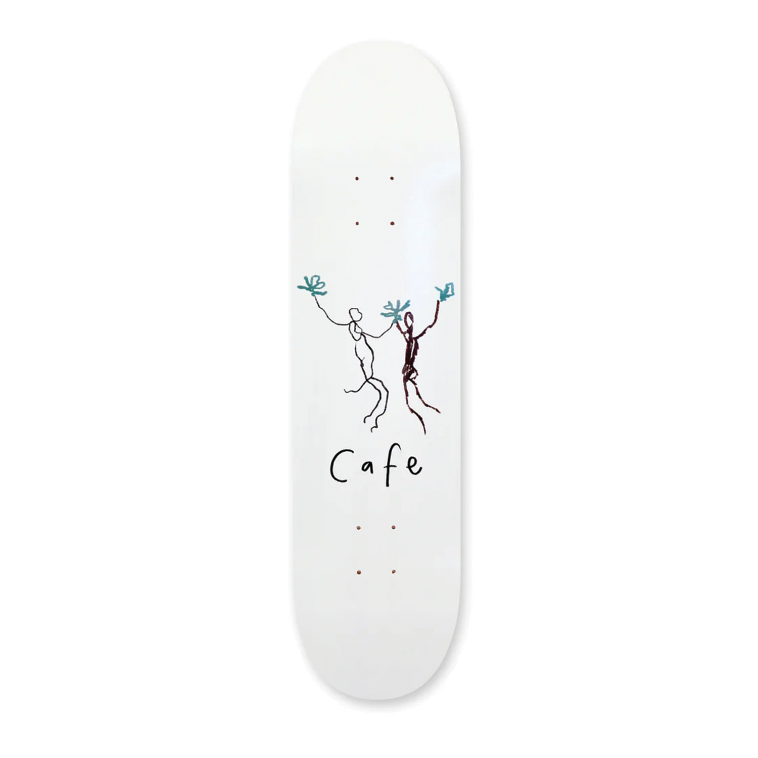 CAFE SKATEBOARDS UNITY DECK WHITE  8.0