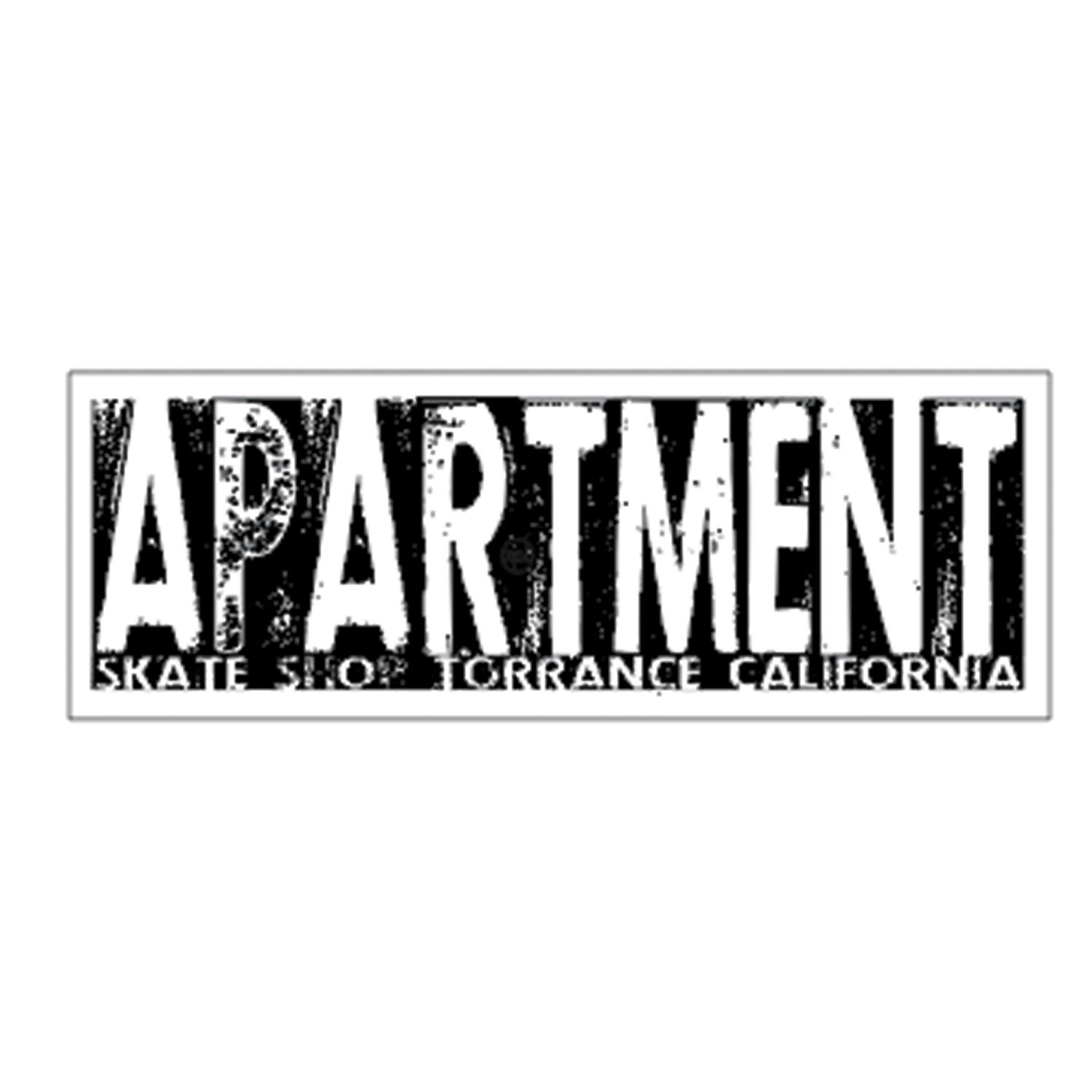 APARTMENT SKATESHOP STAMP STICKER