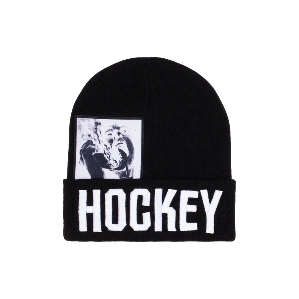 HOCKEY SERIOUS WARNING BEANIE BLACK