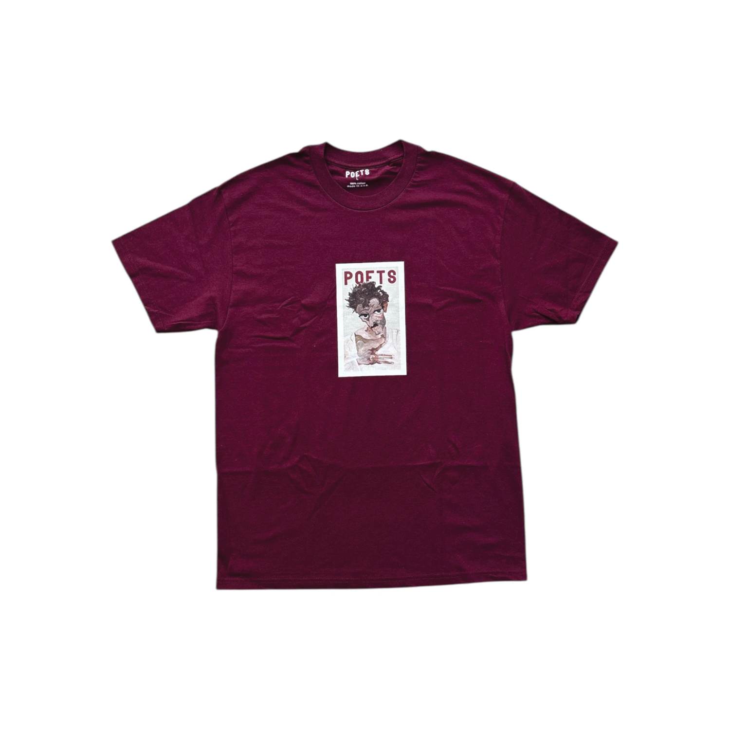POETS BRANDS - TORMENT T-SHIRT BURGUNDY
