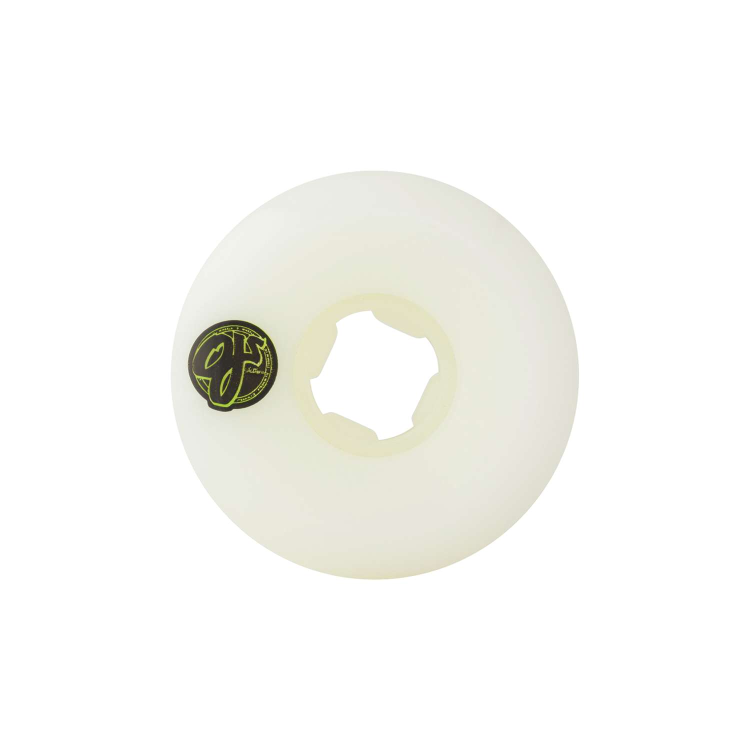 OJ WHEELS TEAM LINE ORIGINAL WHITE YELLOW/GREEN HARDLINE 99A 54MM