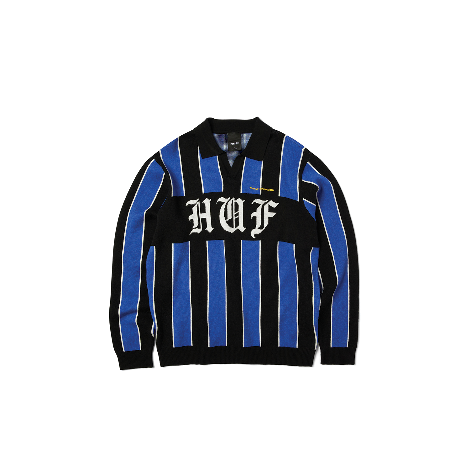 HUF MIDFIELD JERSEY SWEATER BLUE/BLACK