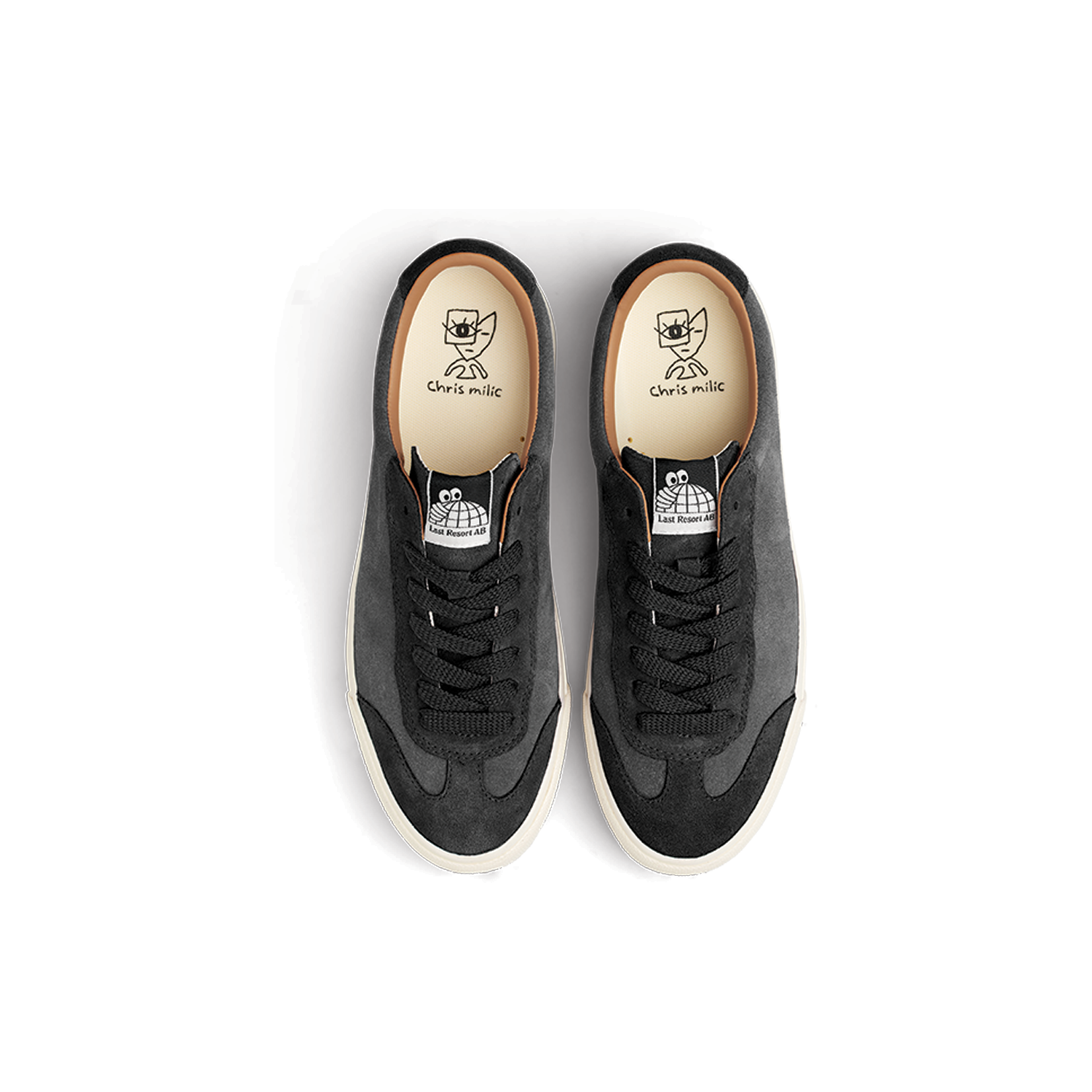 LAST RESORT AB - VM004 - MILIC SUEDE - BLACK GRAPHITE / WHITE