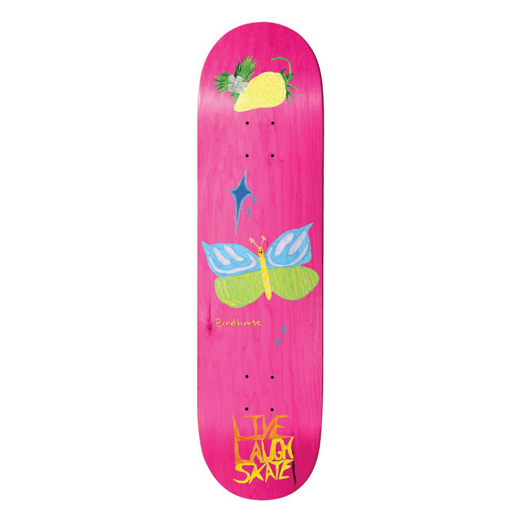 BIRDHOUSE SKATEBOARDS LIZZIE X DANI  PINK DECK 8.125