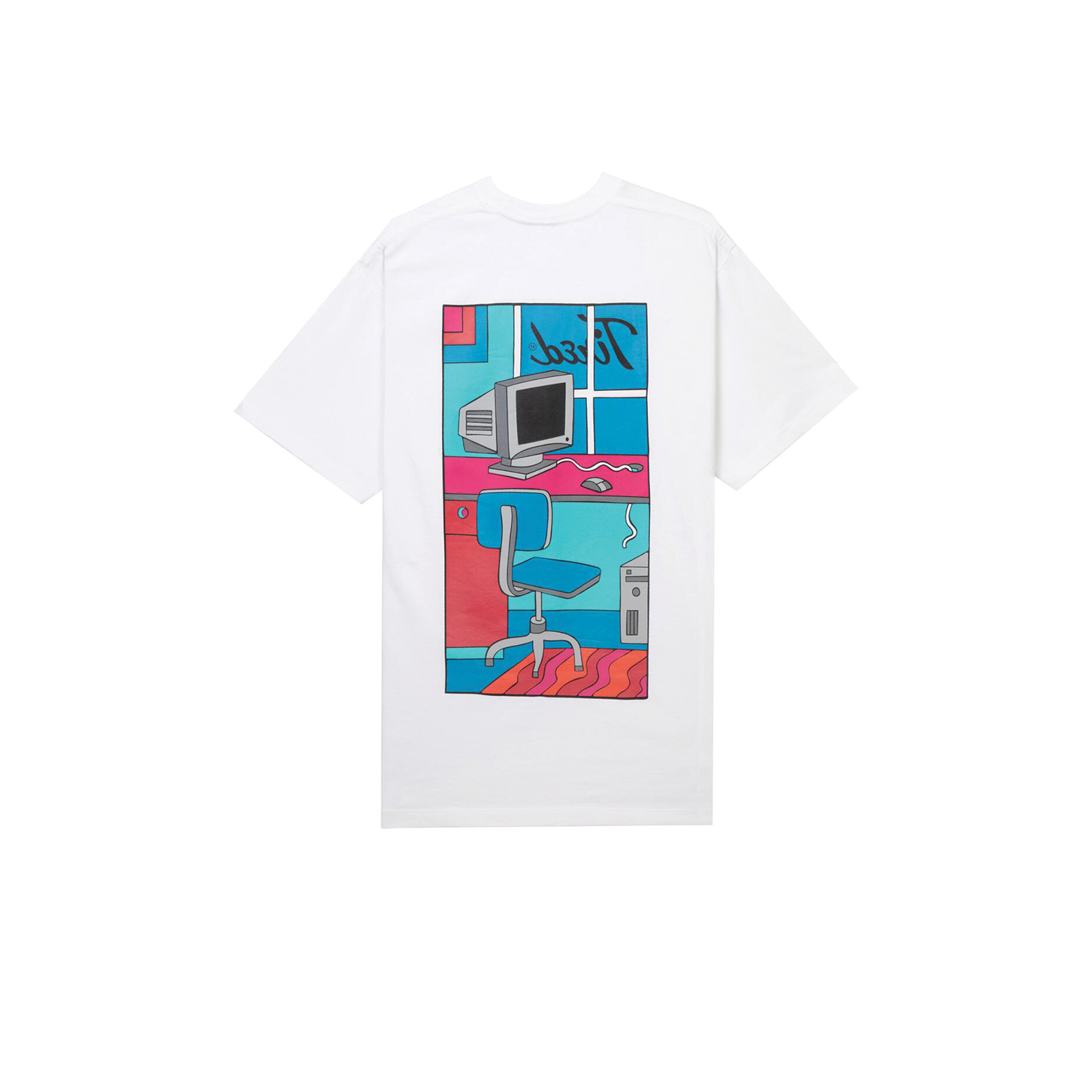 TIRED SKATEBOARDS WORKSTATION POCKET S/S TEE WHITE
