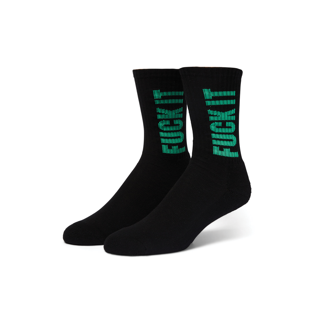 HUF SIDEWINDER CREW SOCKS BLACK