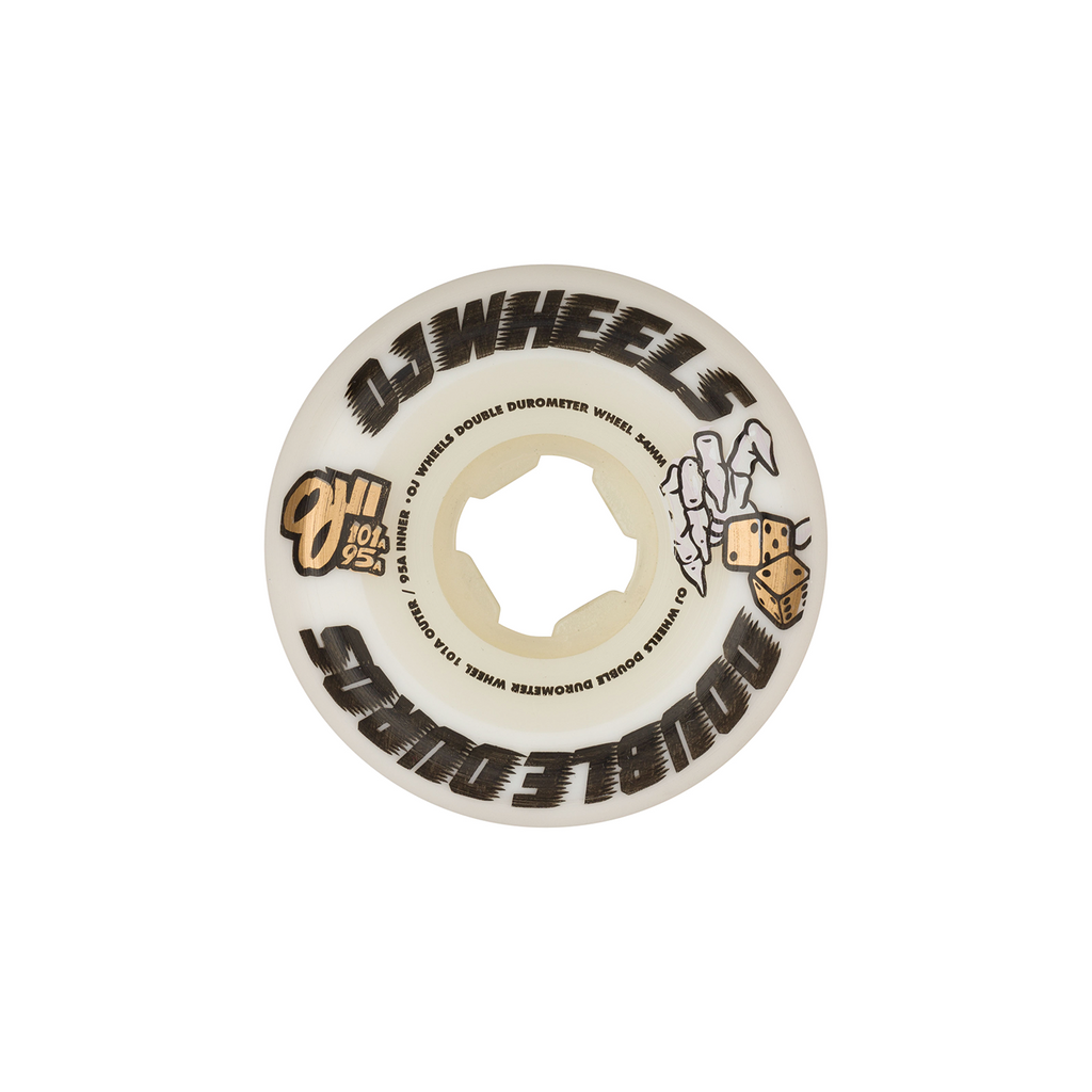 OJ WHEELS DOUBLE DURO WHITE MINI COMBO 54MM