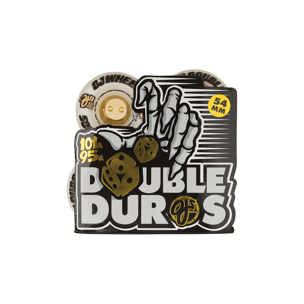OJ WHEELS DOUBLE DURO WHITE MINI COMBO 54MM