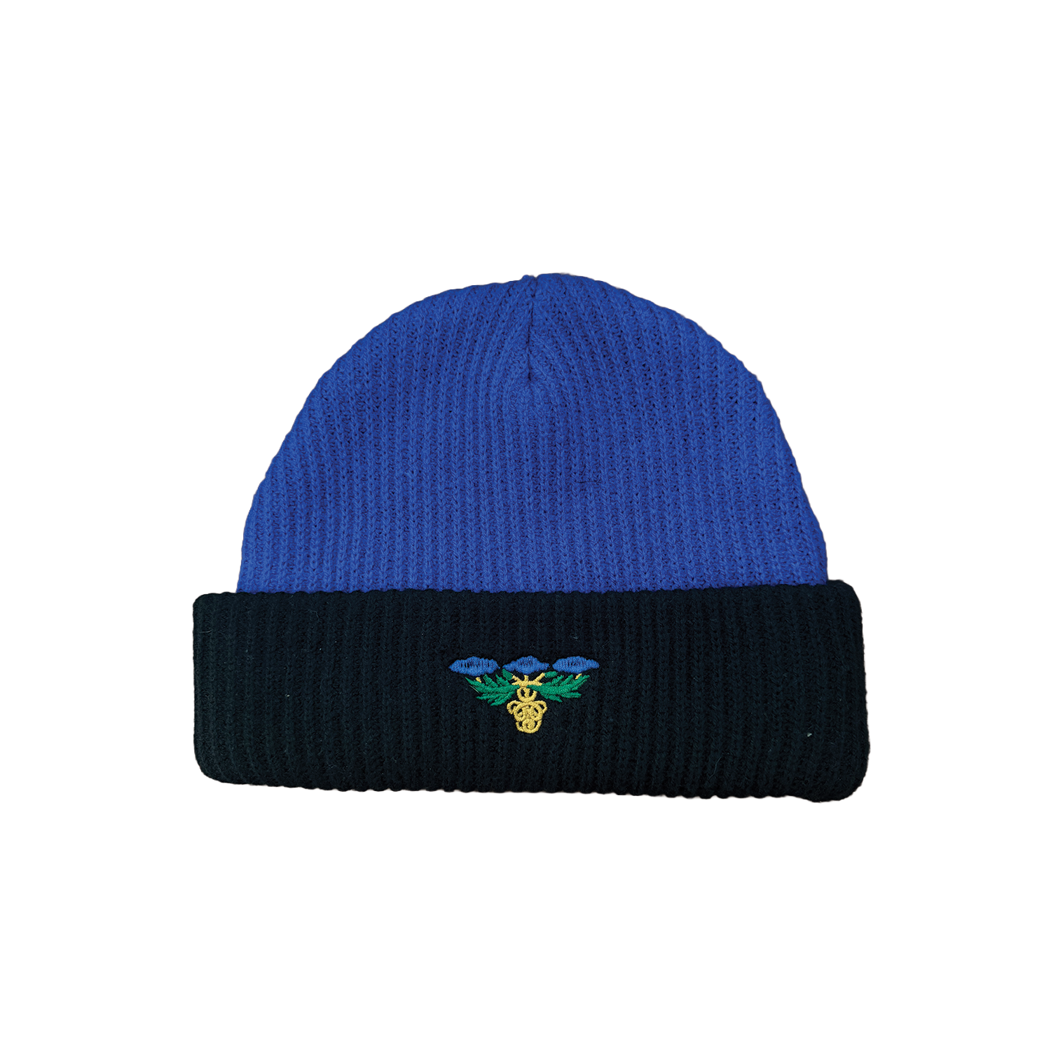 Pass-Port Skateboards Blue flowers Beanie