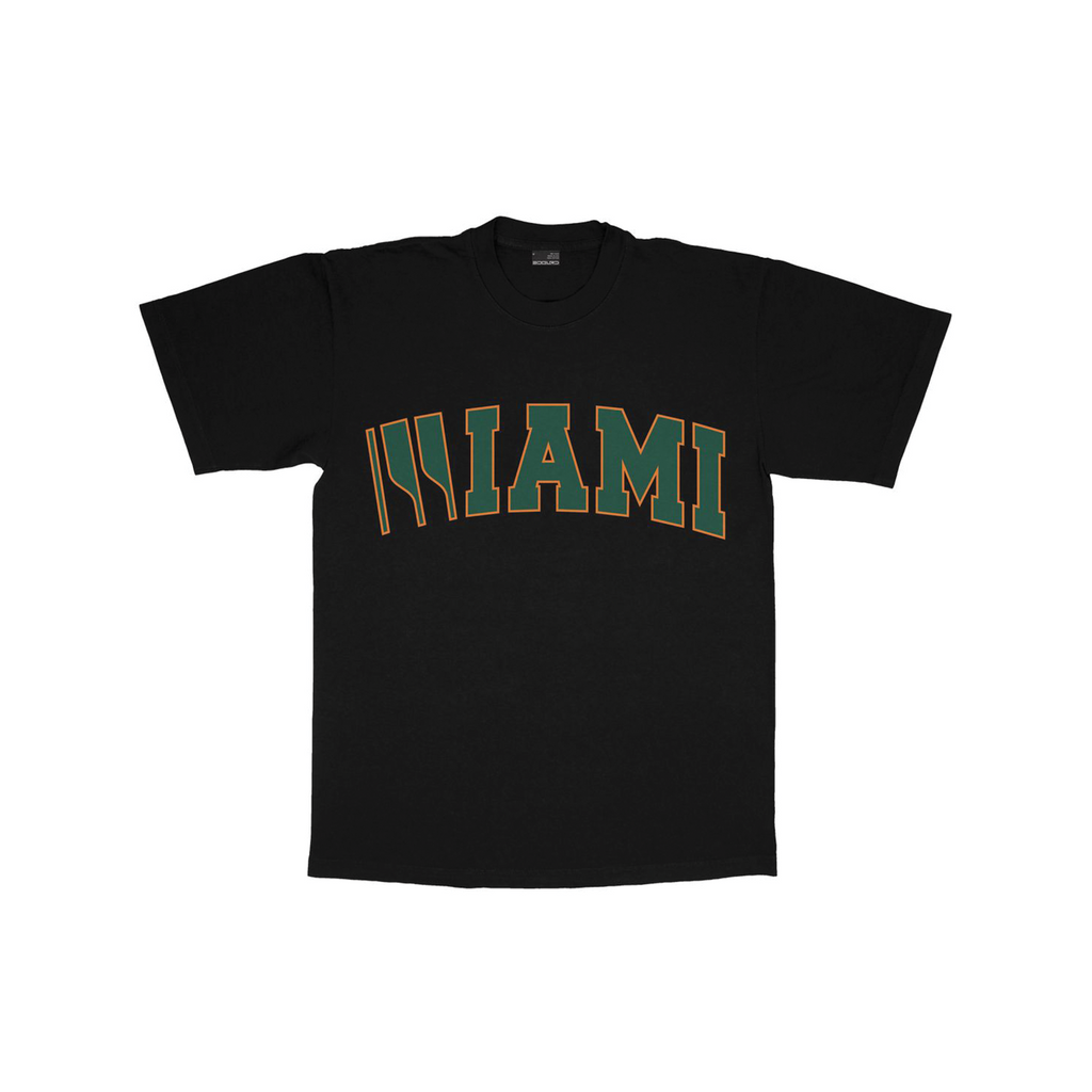 EDGLRD SKATEBOARD MIAMI TEE BLACK