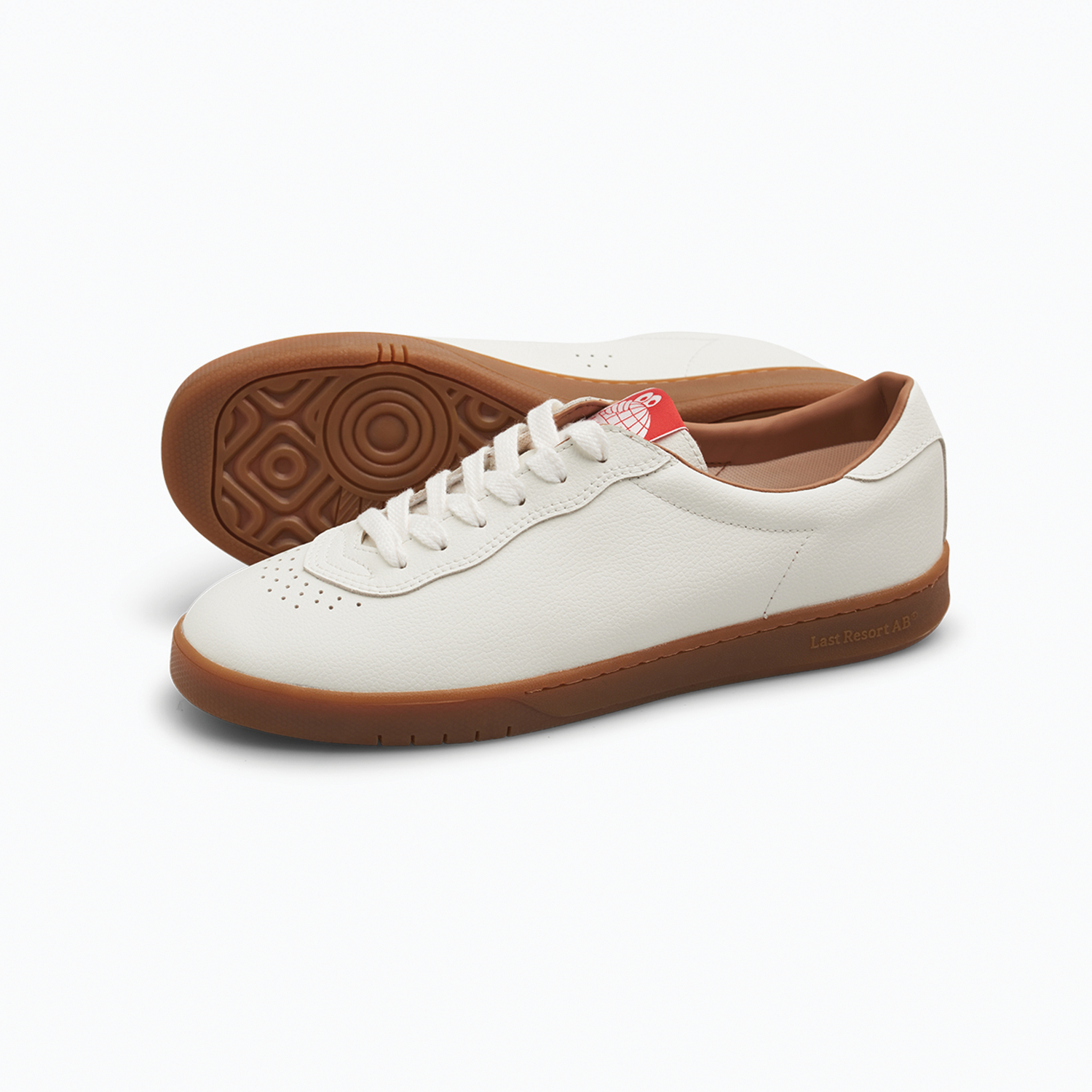 LAST RESORT CM001 - LEATHER WHITE/GUM