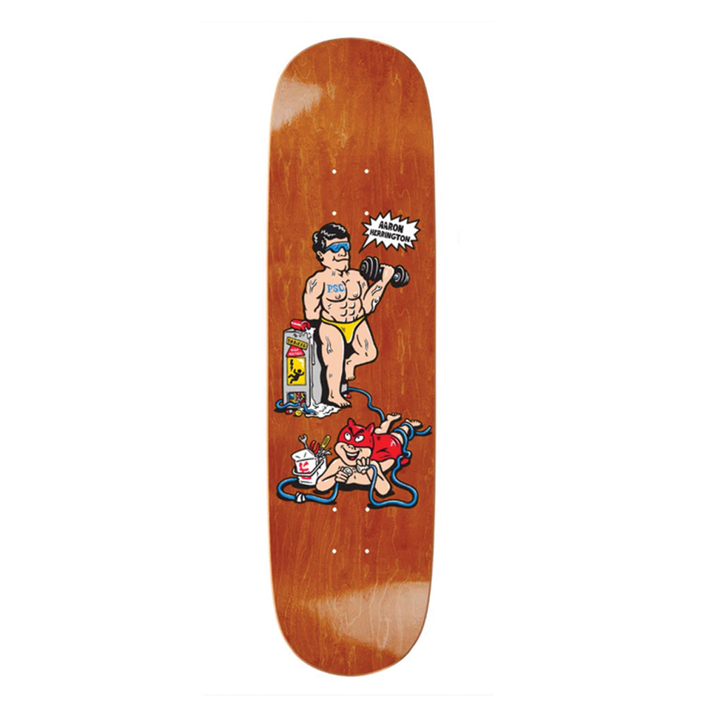 POLAR SKATE CO AARON HERRINGTON PUMPING IRON DECK 8.25