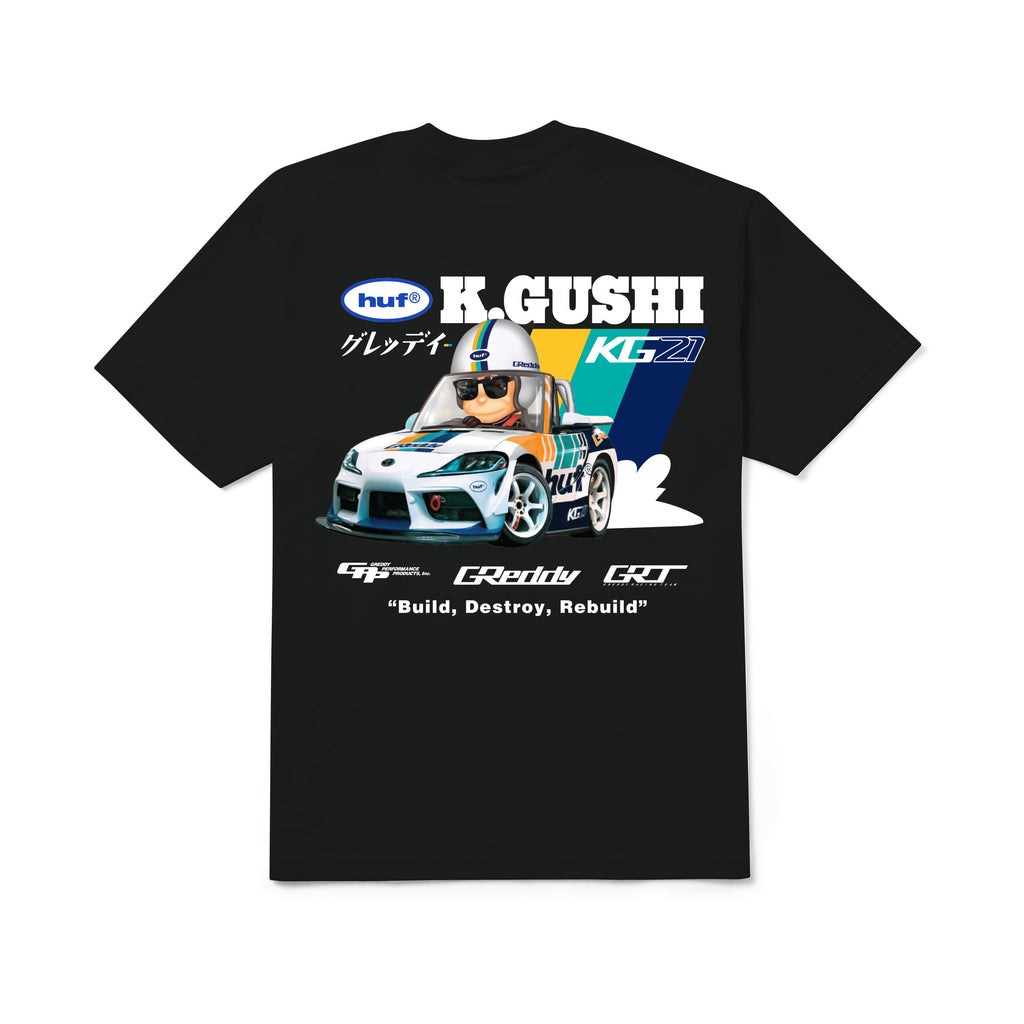 HUF X GREDDY GUSHI S/S T-SHIRT BLACK