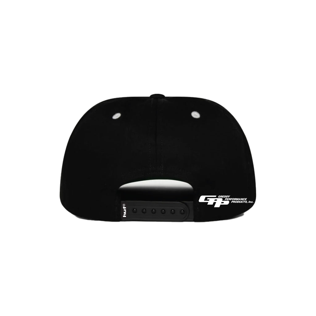 HUF X GREDDY TEAM SNAPBACK BLACK