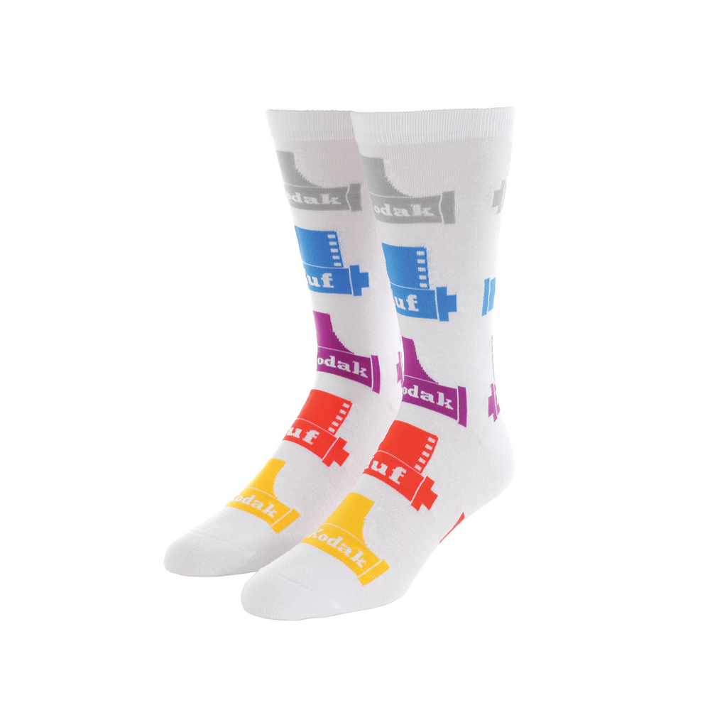 HUF X KODAK CREW SOCK WHITE