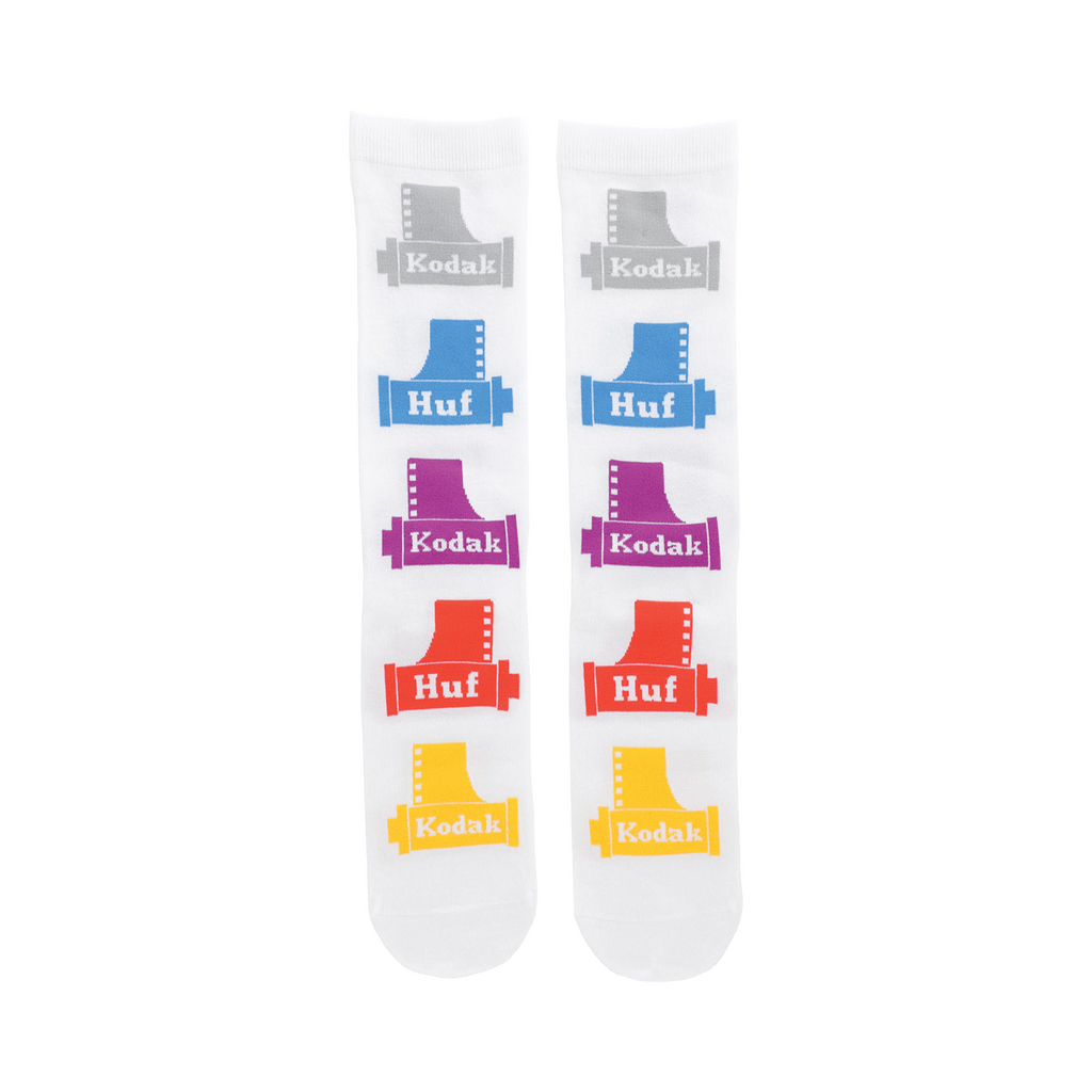 HUF X KODAK CREW SOCK WHITE