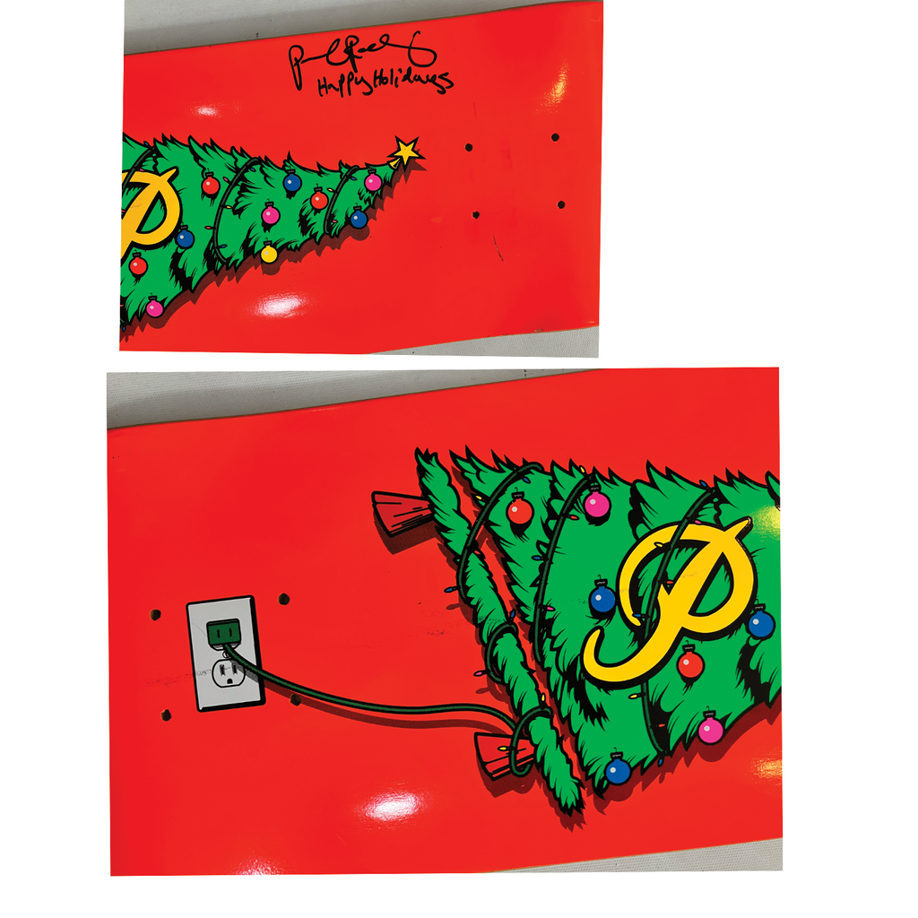 PRIMITIVE SKATEBOARDS HOLIDAY BOARD SIGNED