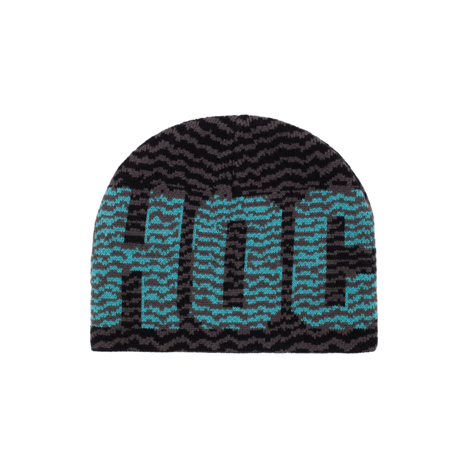 HOCKEY SKATEBOARDS ZIG ZAG SKULLY BEANIE BLACK